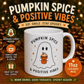 Ghost Pumpkin Spice Mug | Cozy Fall Ceramic Coffee Cup