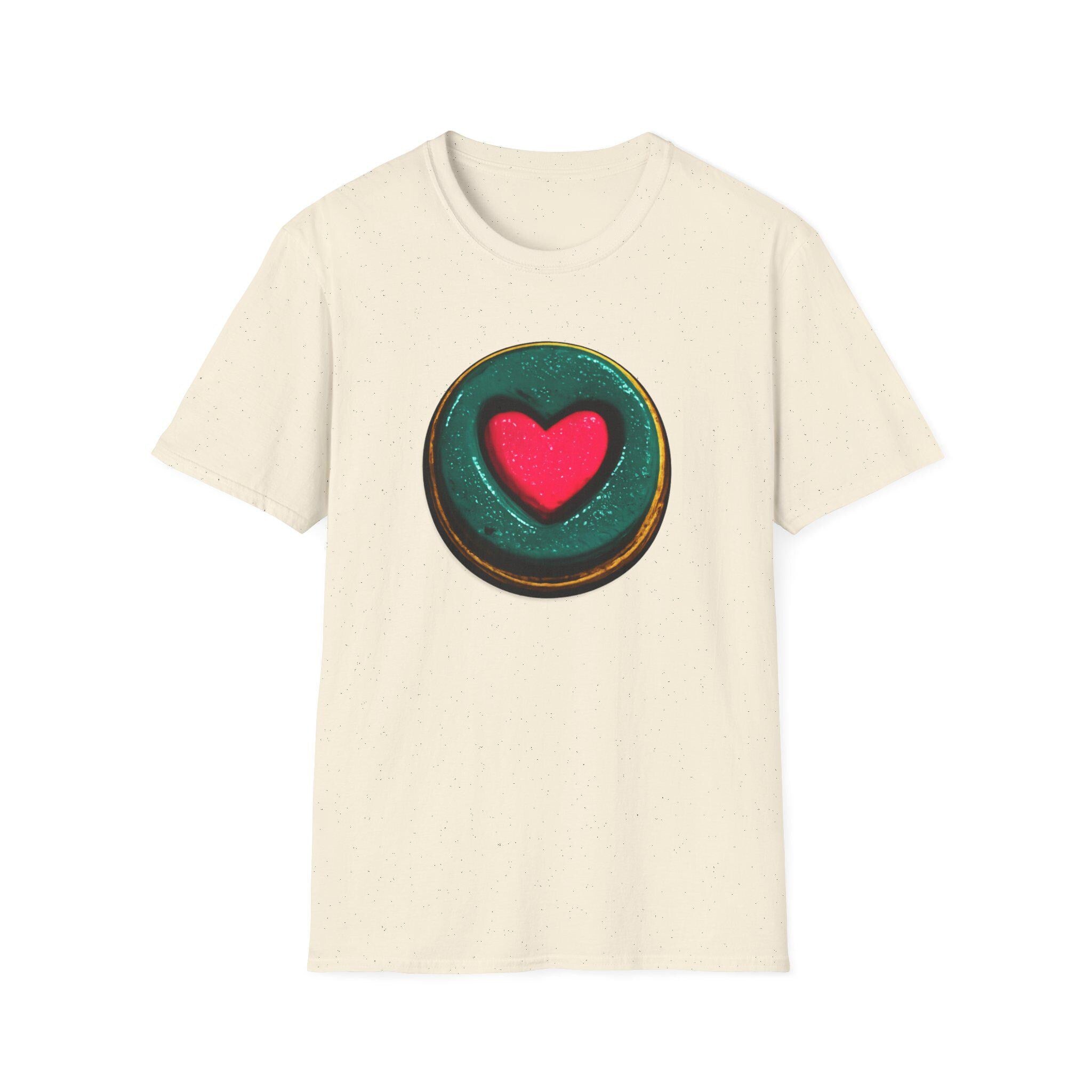 Heart O Graphic Tee, Minimal Love Symbol Streetwear Shirt