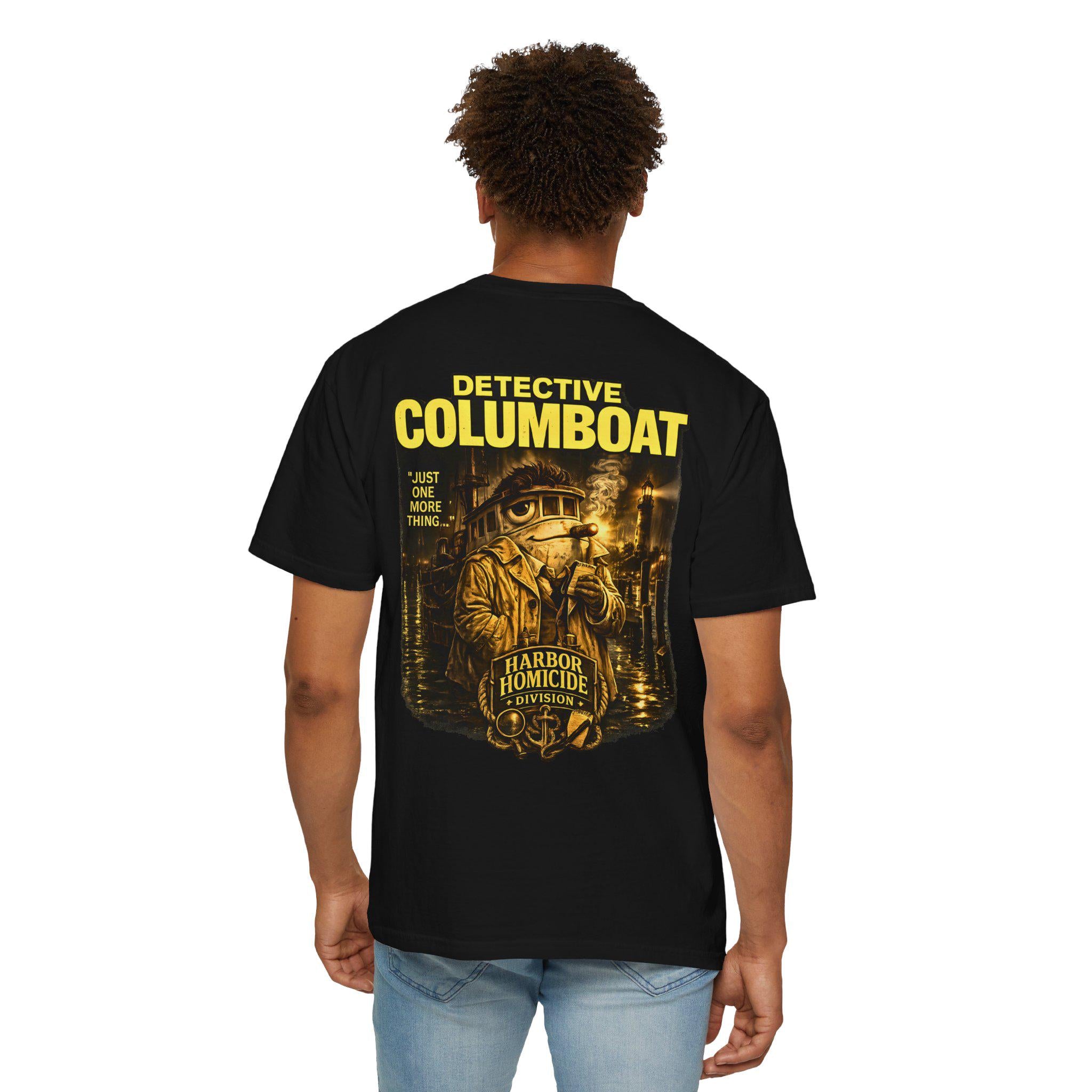 Detective Columboat Harbor Homicide Division Tee: Vintage Noir Parody