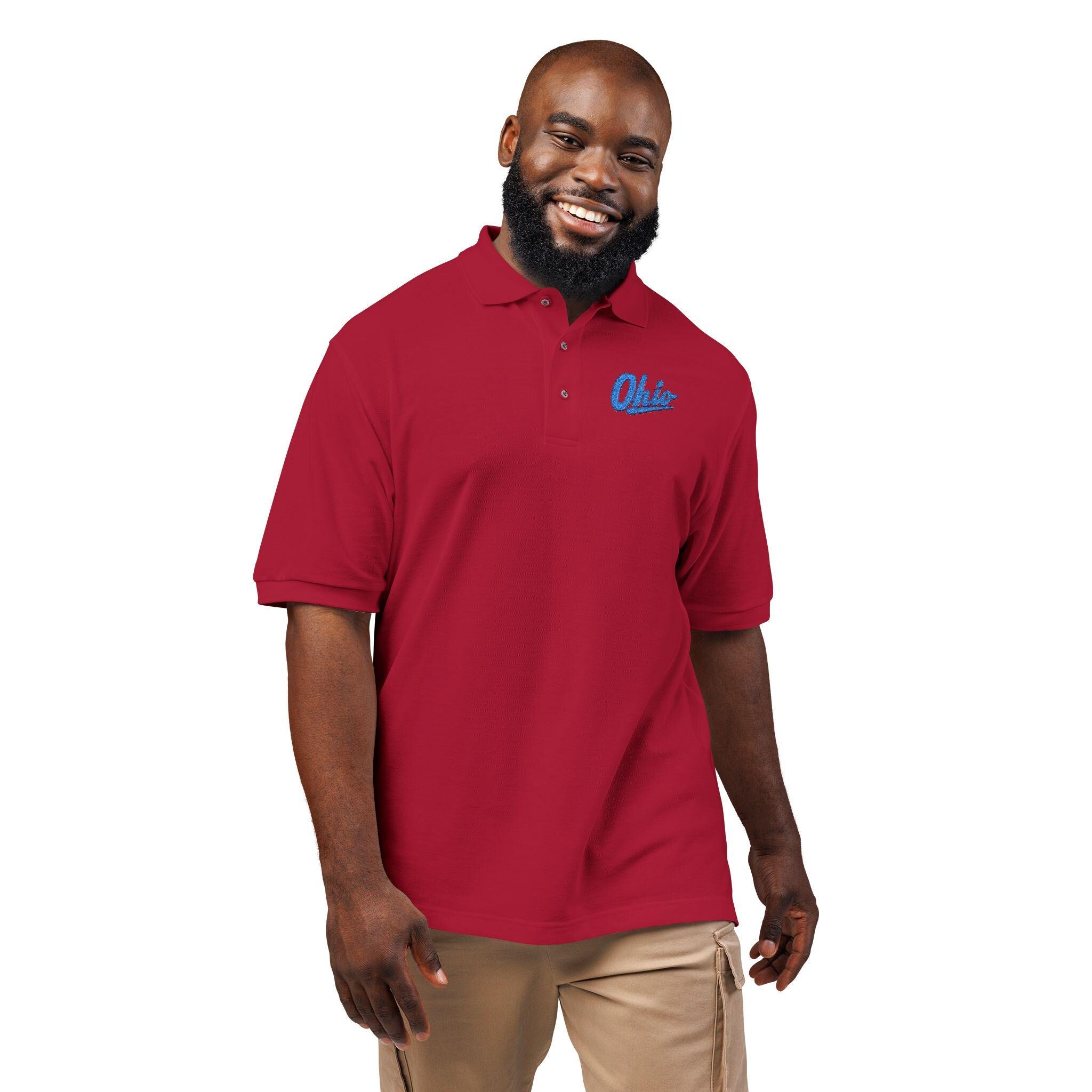 Retro Ohio Script Polo Shirt