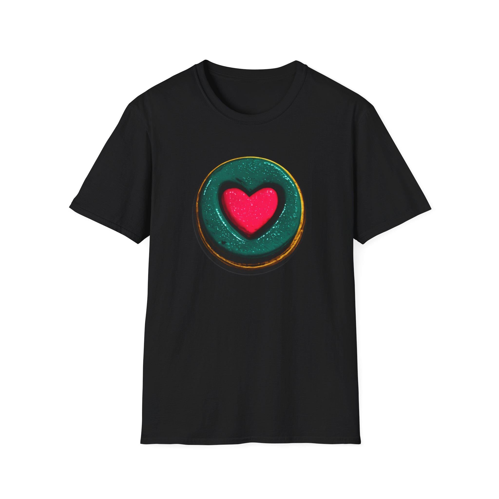 Heart O Graphic Tee, Minimal Love Symbol Streetwear Shirt
