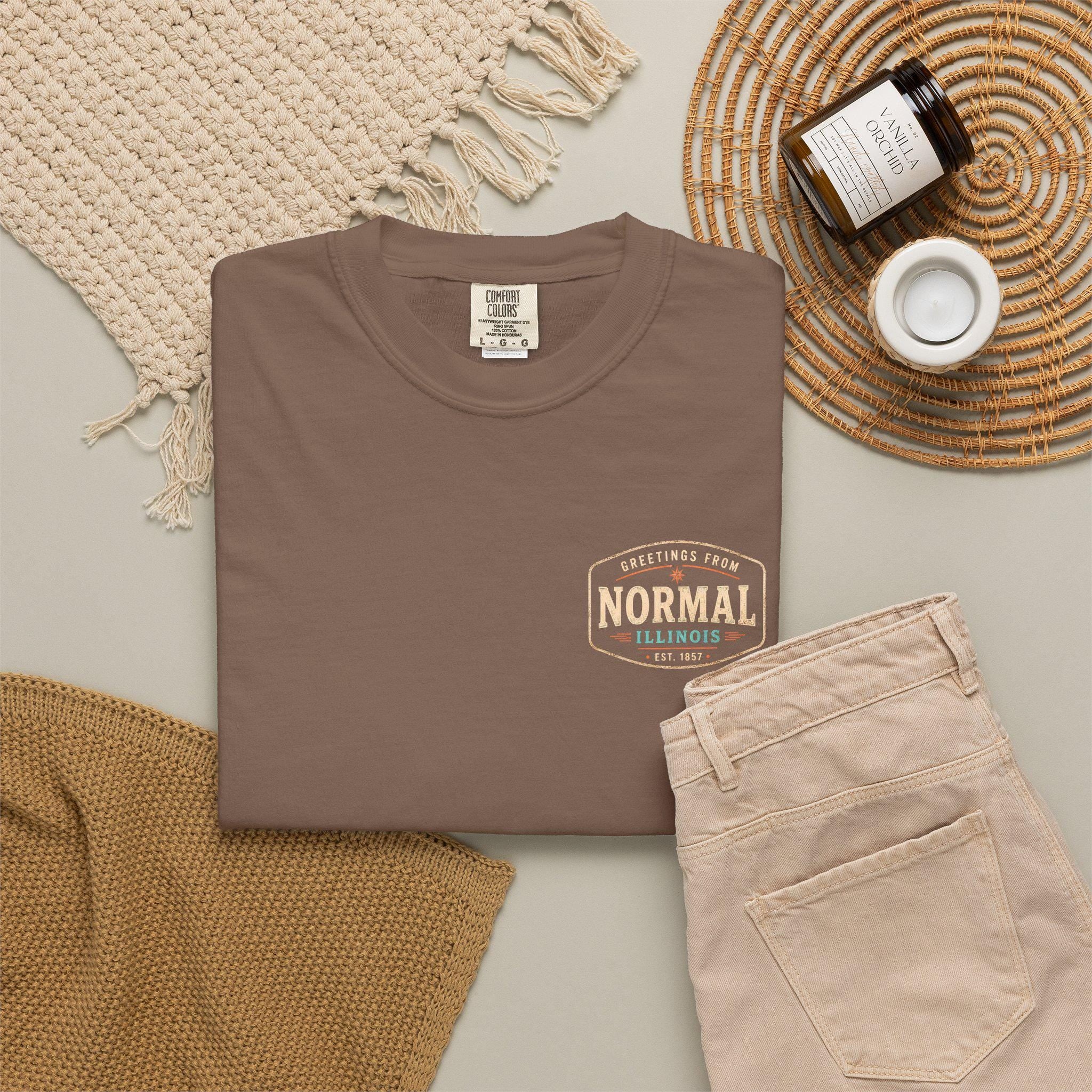 Greetings From Normal Illinois Postcard Shirt | Vintage Travel Tee