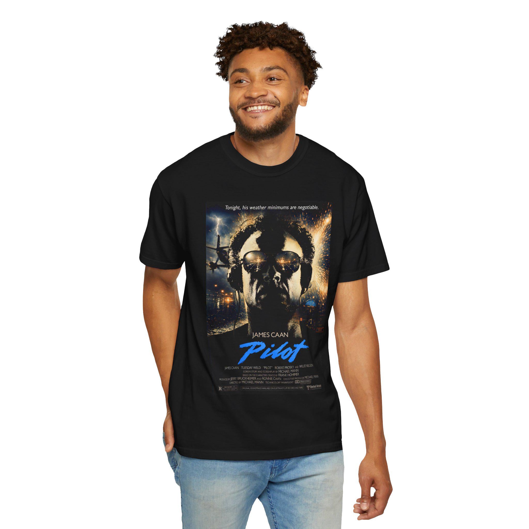 WX Minimums Negotiable - 80s Thriller Pilot Graphic Tee
