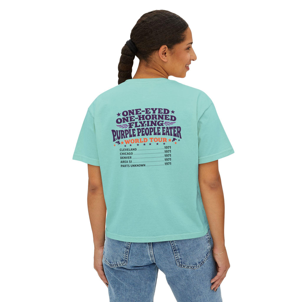 Purple Monster Concert Poster T-Shirt | Psychedelic Monster Graphic Tee