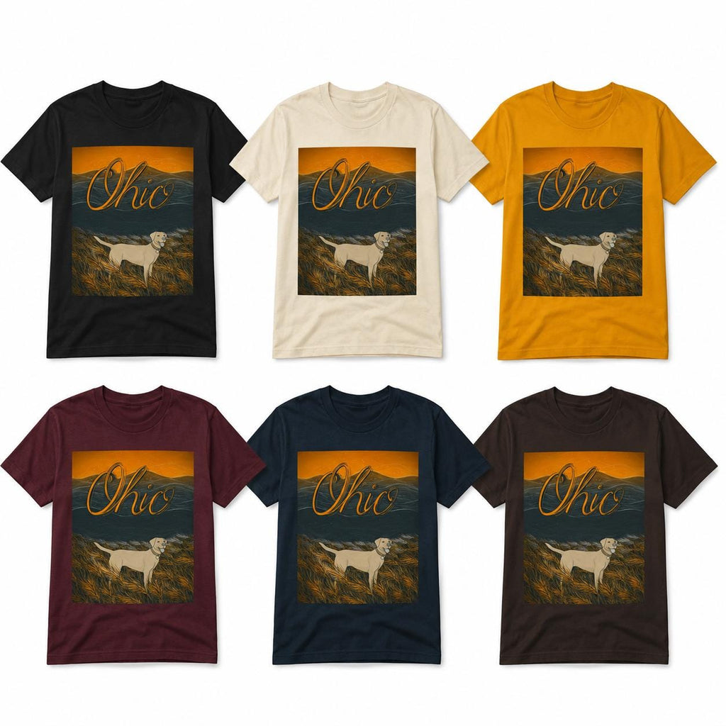 Ohio Dog Sunset Graphic Tee