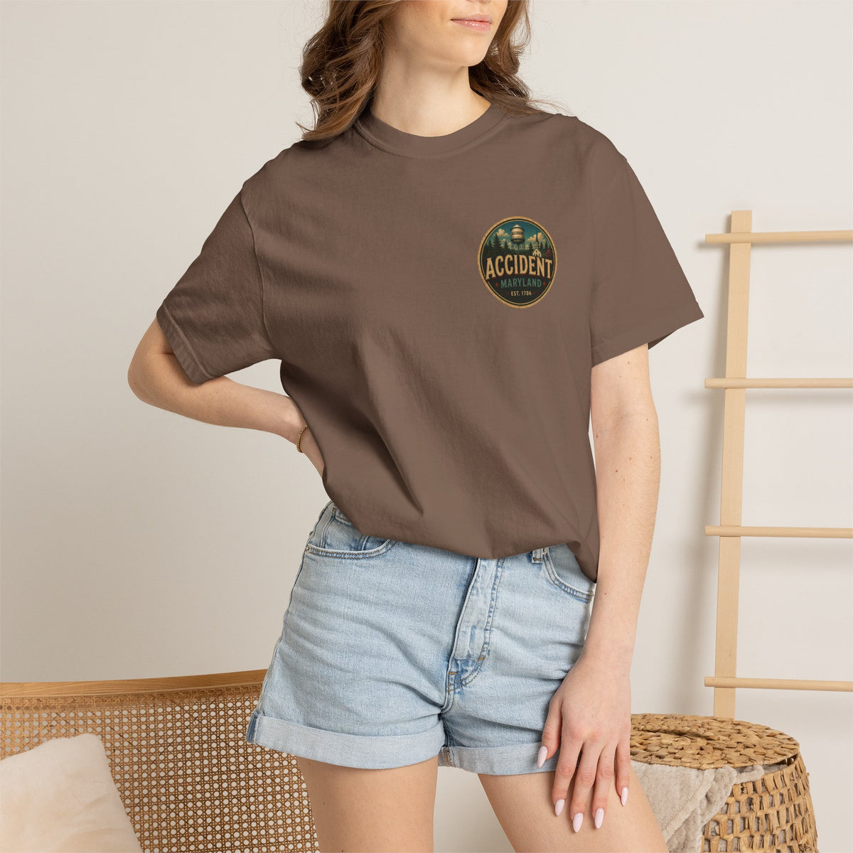Greetings From Accident Maryland Shirt, Vintage Postcard Tee, Funny Maryland Travel Shirt, Comfort Colors Graphic Tee, Small Town Gift