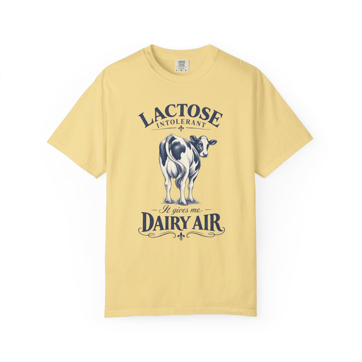 Lactose Intolerant Shirt, Dairy Air Cow Tee, Funny Milk Pun T-Shirt, Comfort Colors Cow Shirt, Dairy Lover Gift