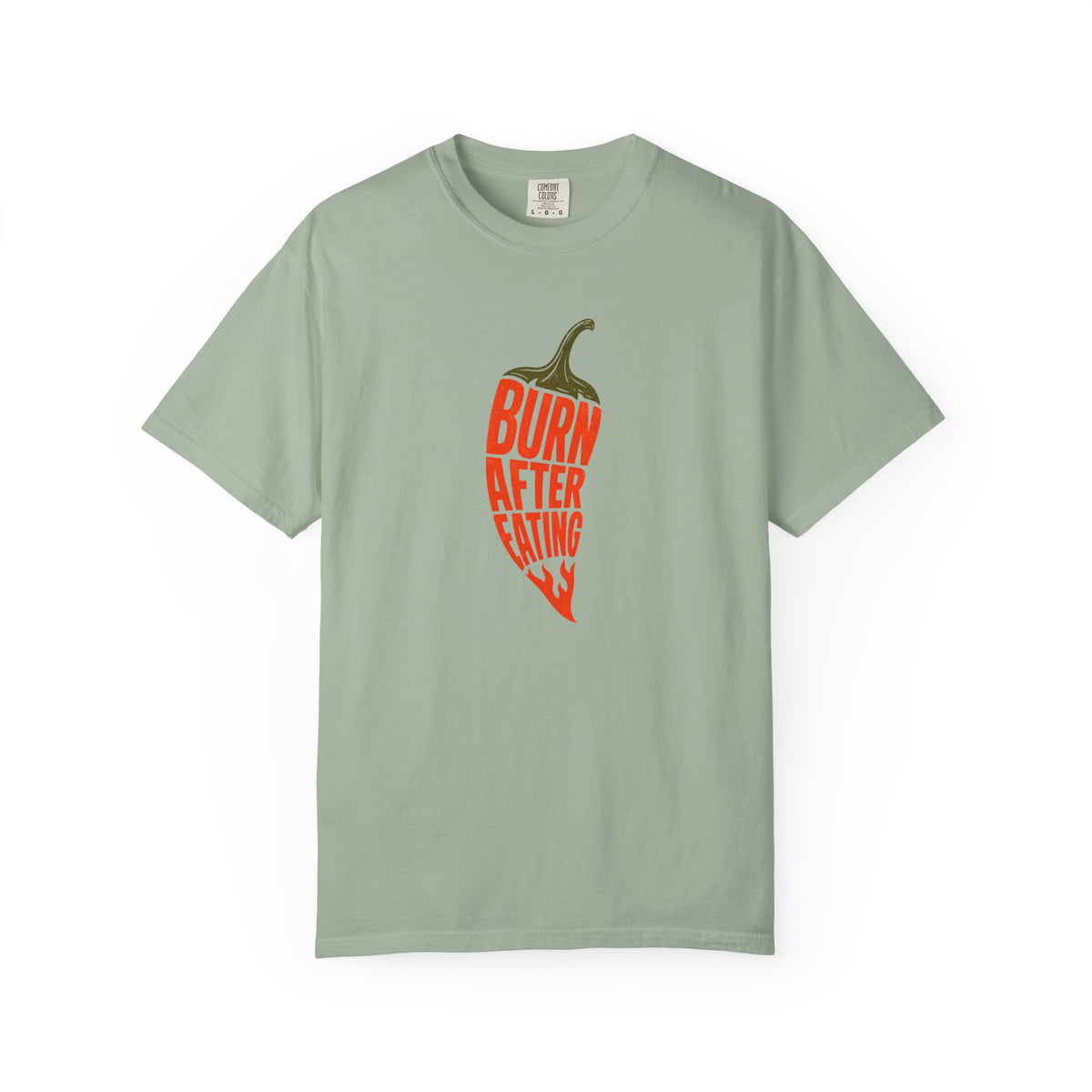 Burn After Eating chili pepper T-Shirt | Spicy Food Graphic