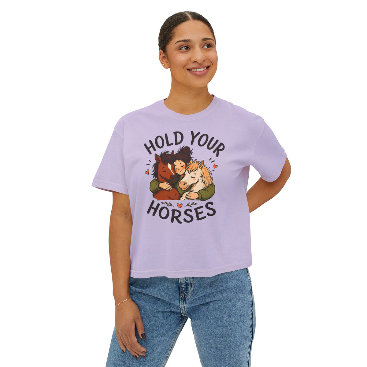 Hold Your Horses Tee | Cute Horse Illustration, Equestrian Shirt