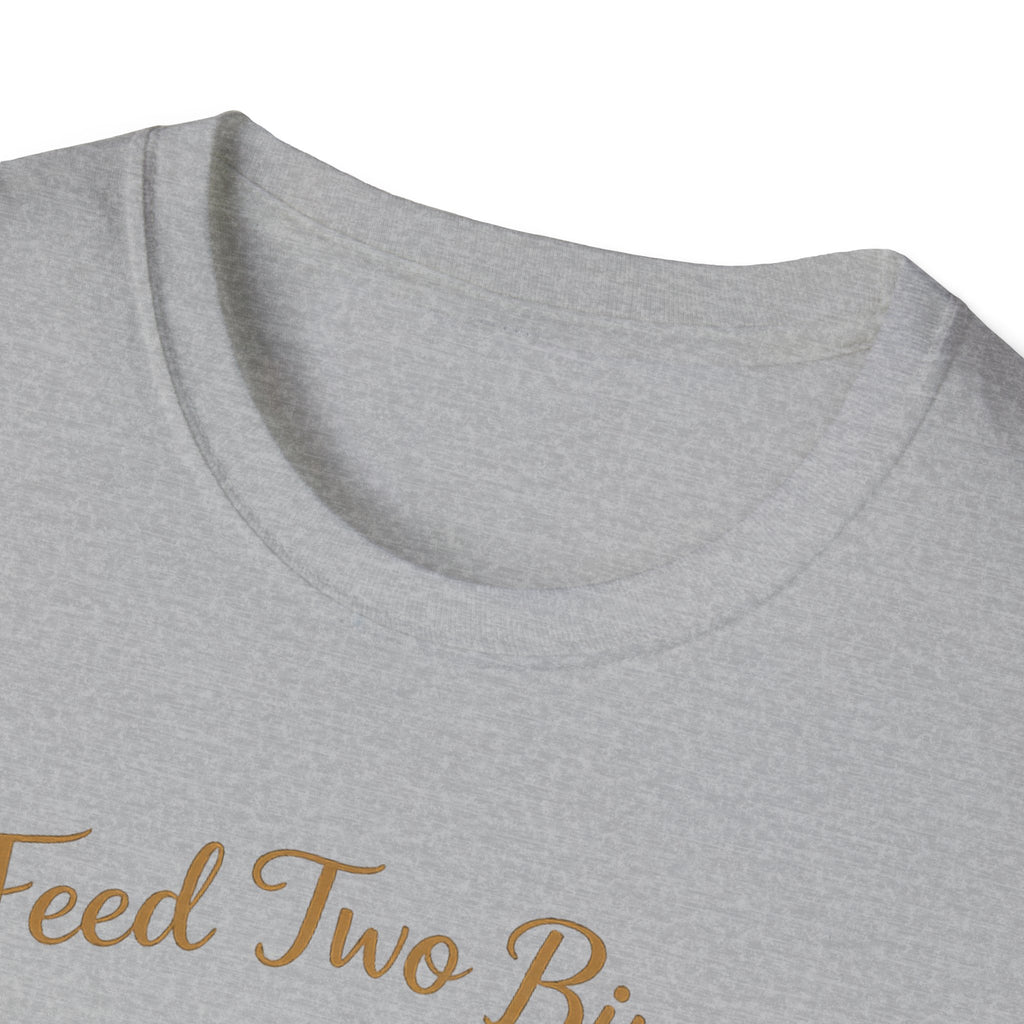 Feed Two Birds With One Scone Shirt, Cottagecore Bird Tee, Cute Animal Shirt, Cozy Aesthetic Gift, Funny Nature Saying, Wholesome Tee