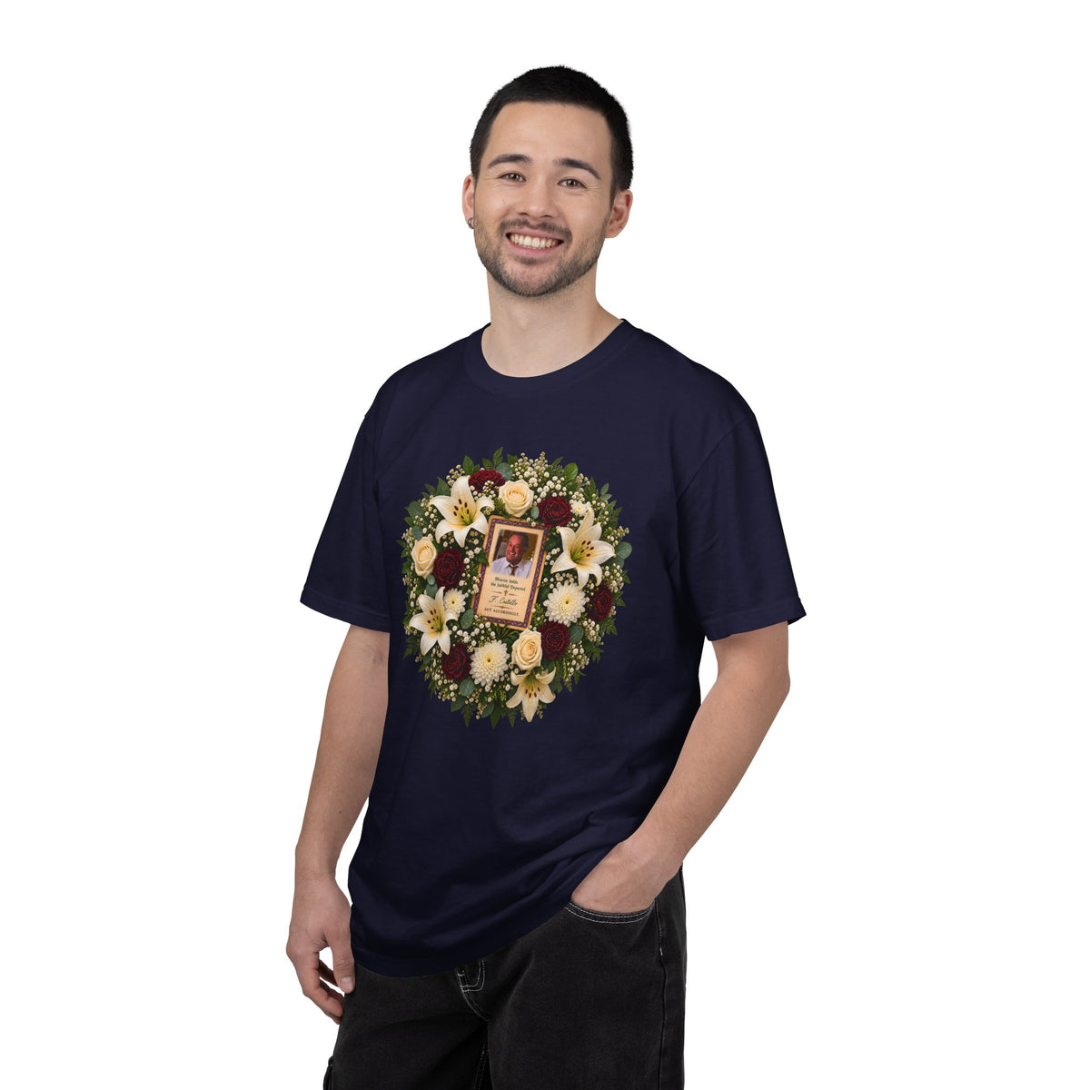 Act Accordingly Shirt | Vintage Funeral Prayer Card Parody | Memento Mori Graphic Tee