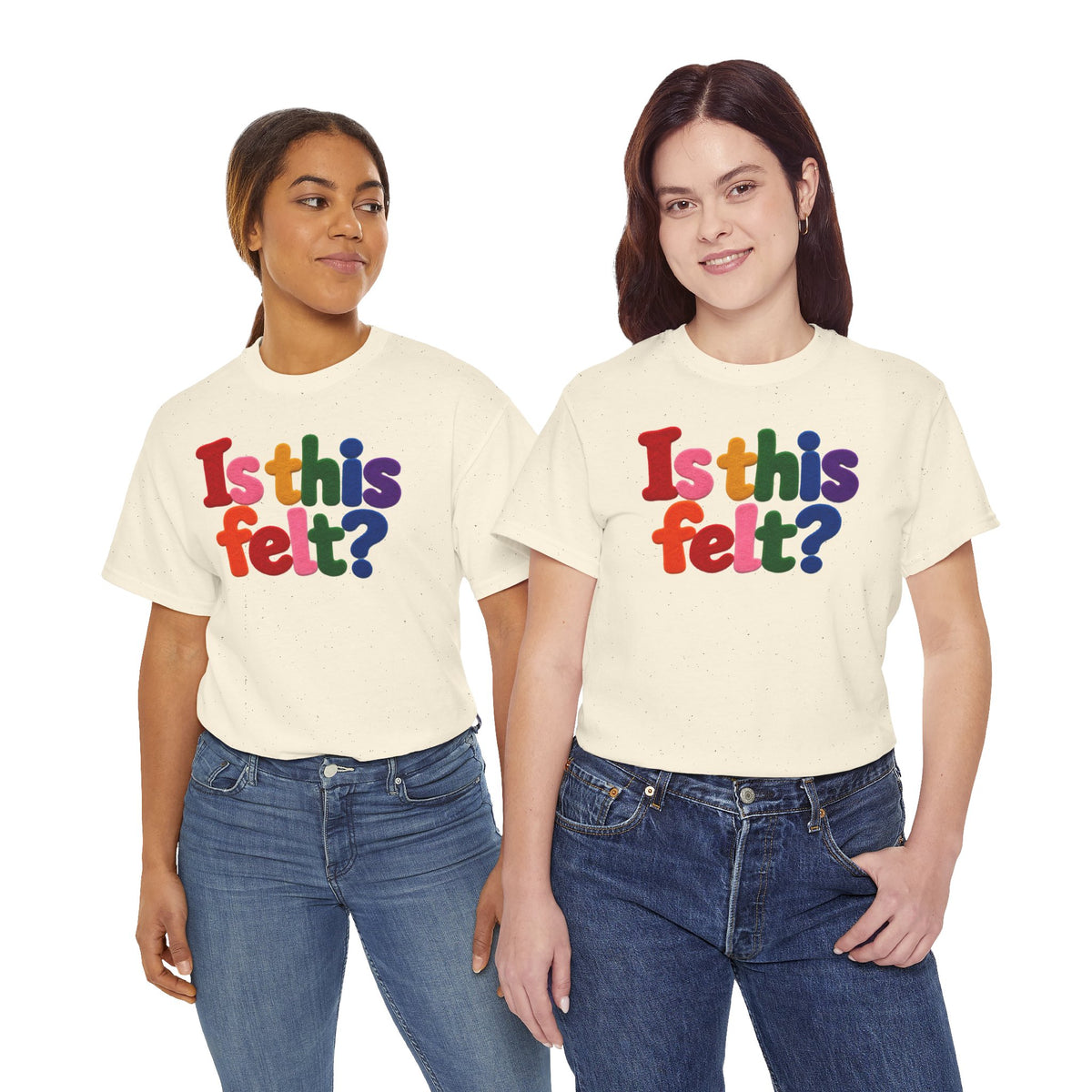 Is This Felt Shirt, Funny Double Entendre Tee, Colorful Felt Lettering, Cheeky Adult Humor T-Shirt, Unisex Heavy Cotton Graphic Tee