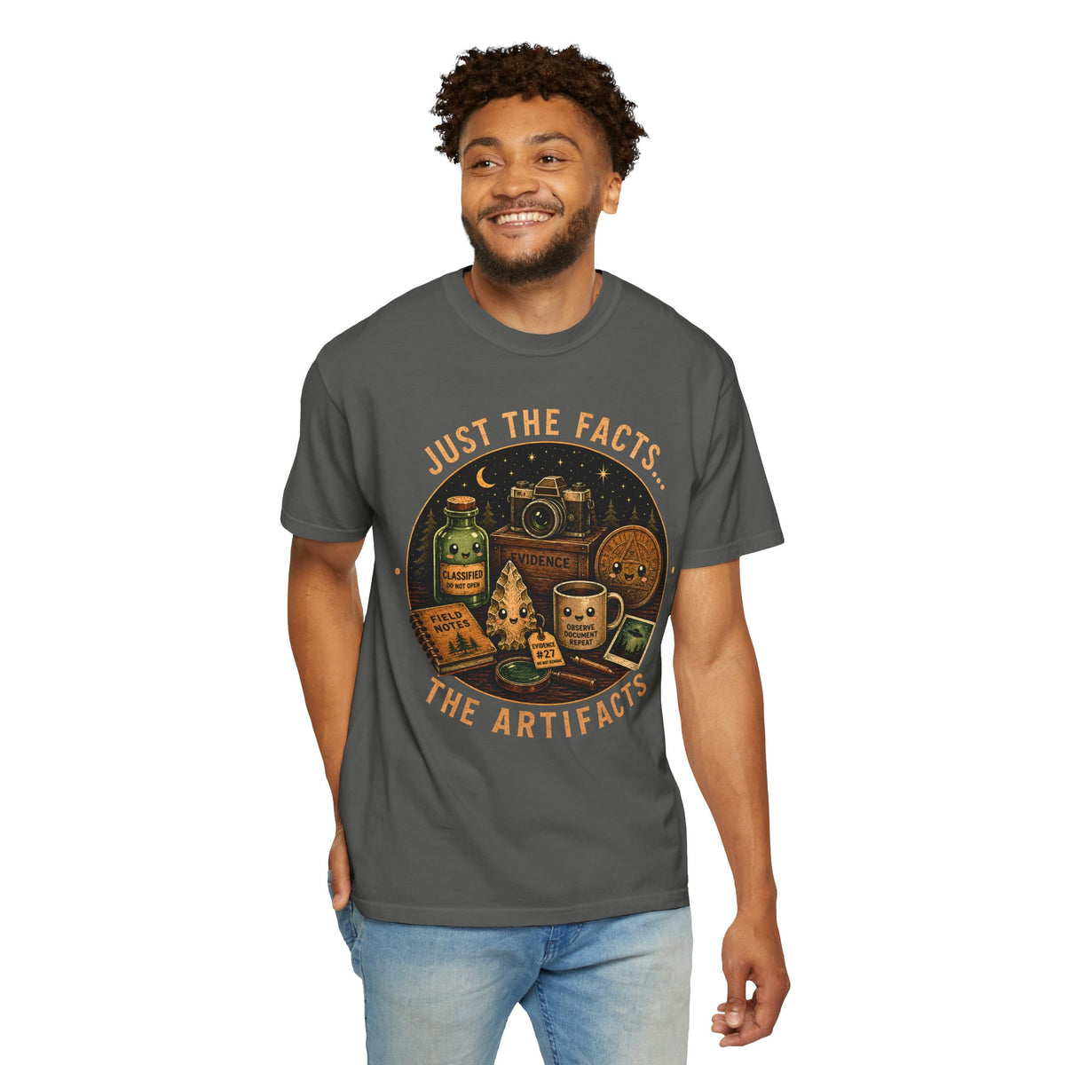 Just The Facts The Artifacts Cute Cryptid Investigator Shirt