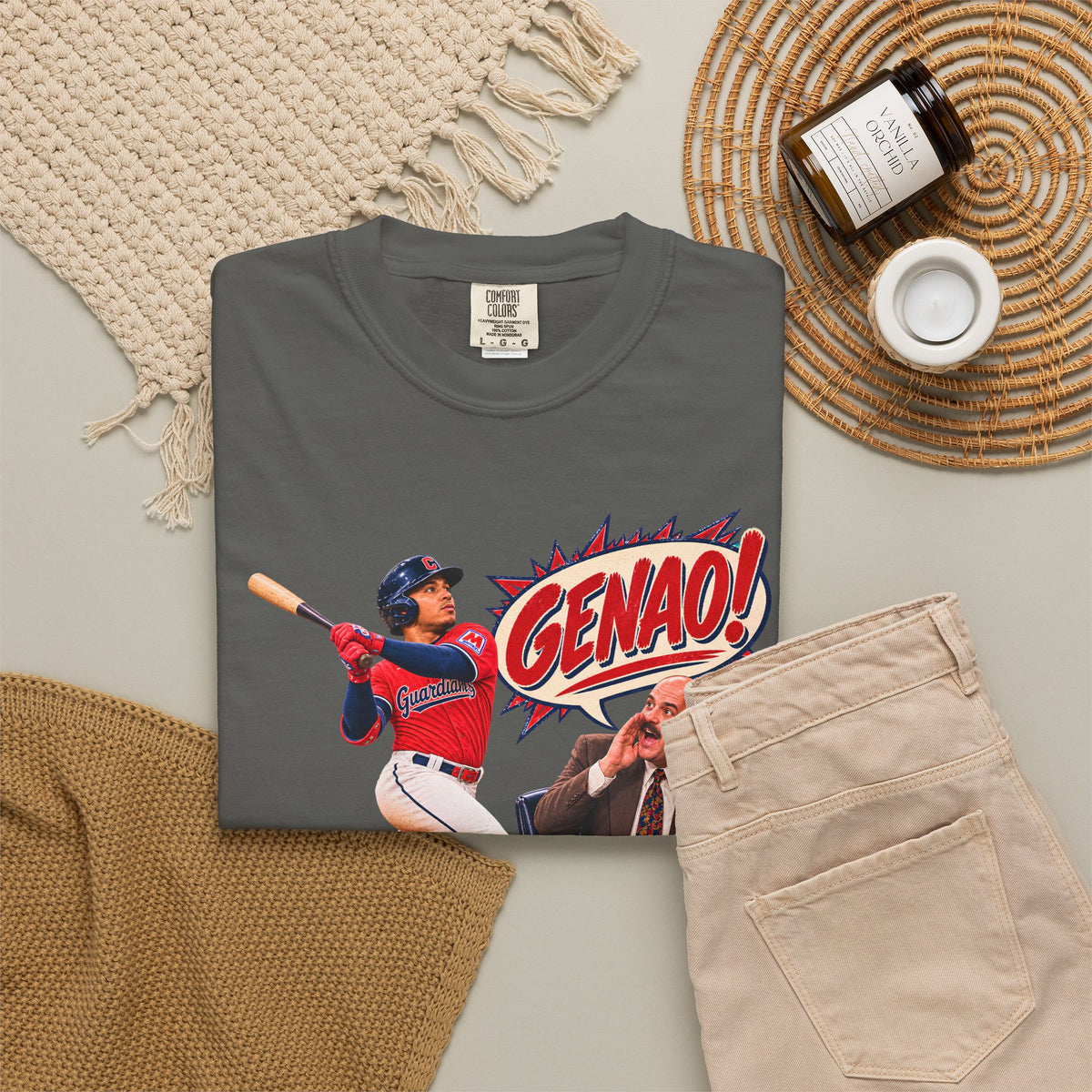 Genao Hey Now Cleveland Baseball Shirt | Hank Kingsley Inspired Guardians Fan Tee | Funny Cleveland Baseball Shirt