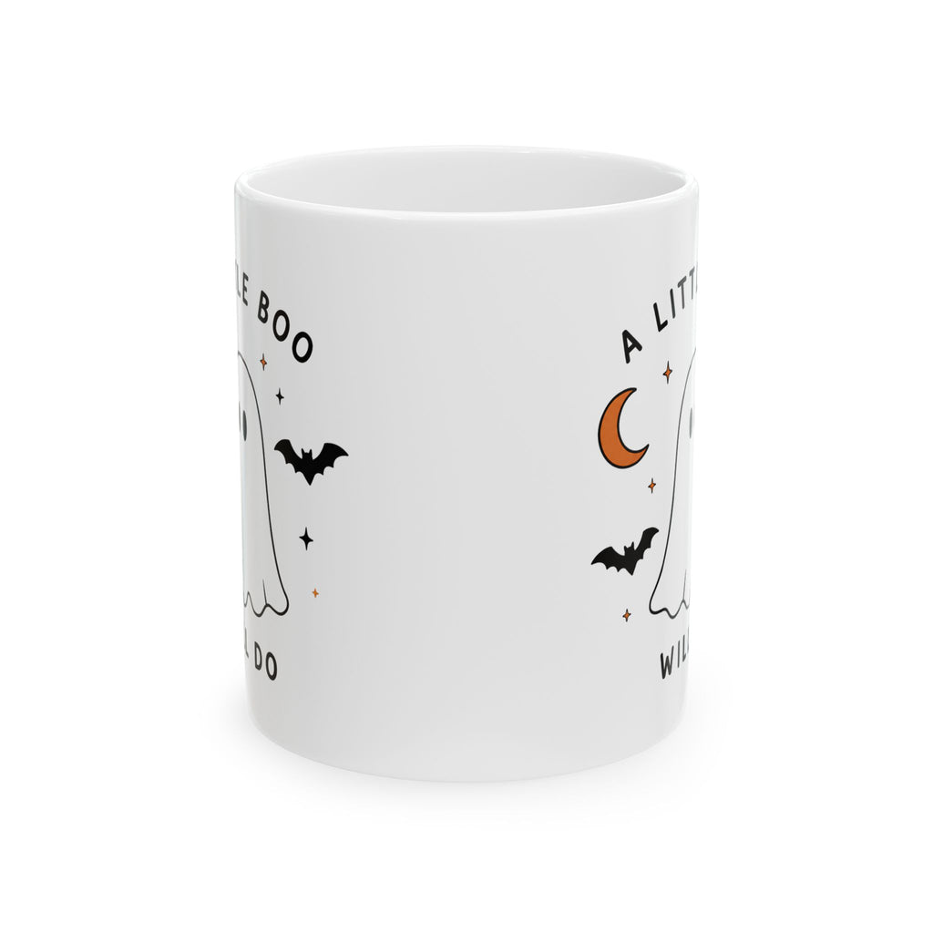 A Little Boo Will Do Mug | Cute Ghost Halloween Ceramic Mug