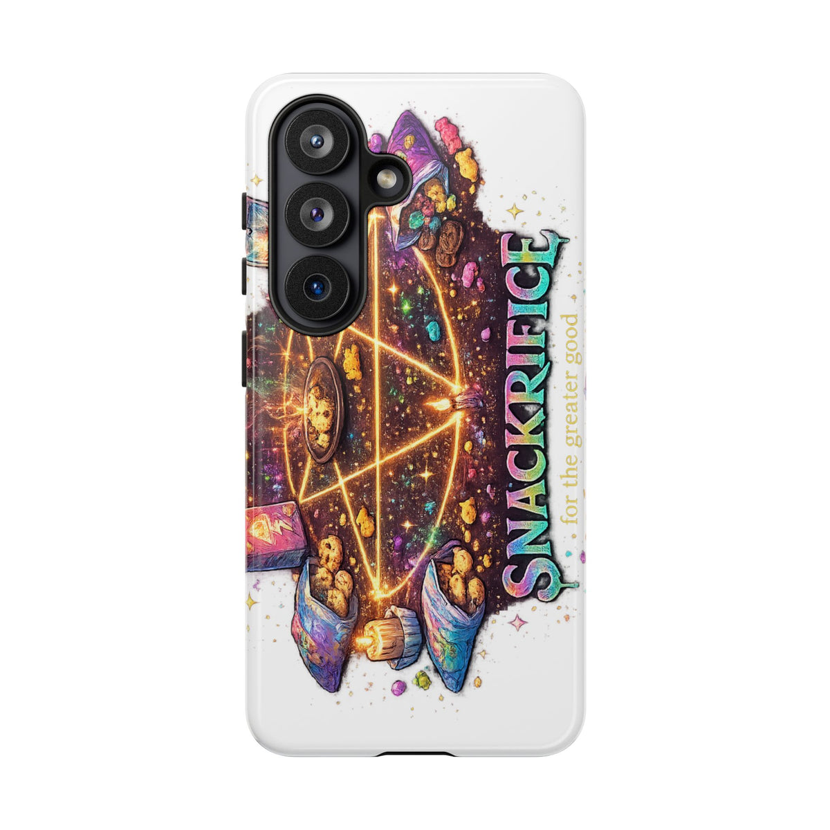 Snackrific Spellbook Phone Case | Dark Magic Aesthetic| Witchy Snack Pun | Colorful Occult Design | Funny Gothic Gift | Protective