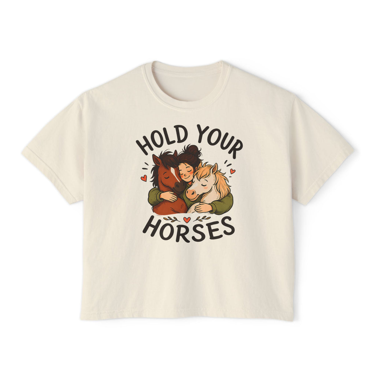 Hold Your Horses Tee | Cute Horse Illustration, Equestrian Shirt