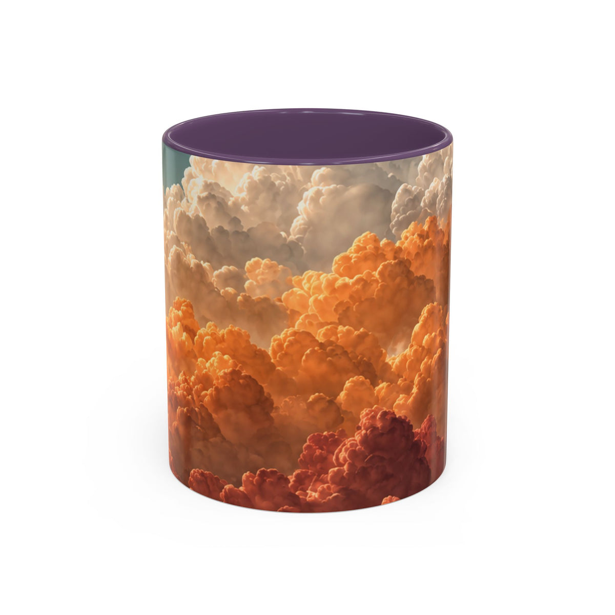 Sunset Clouds Accent Coffee Mug | Cloudscape Ceramic Mug