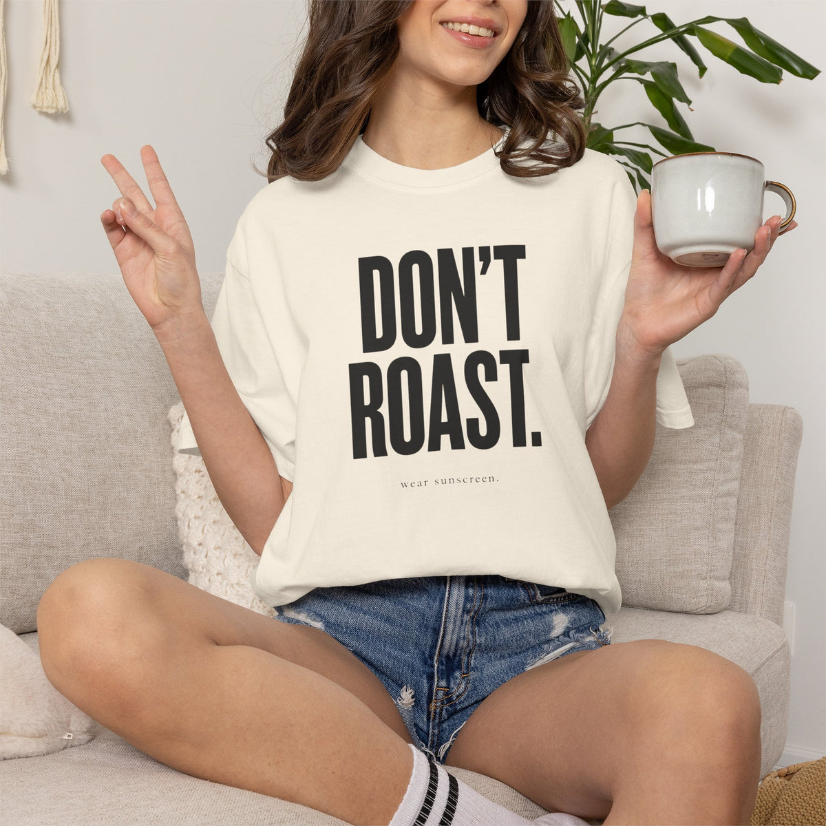 Don't Roast Wear Sunscreen Shirt | Minimalist Summer Graphic Tee | Comfort Colors 1717