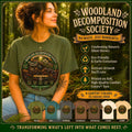 Woodland Decomposition Society Shirt | Vintage Forest Nature Tee, Mushroom Salamander Graphic