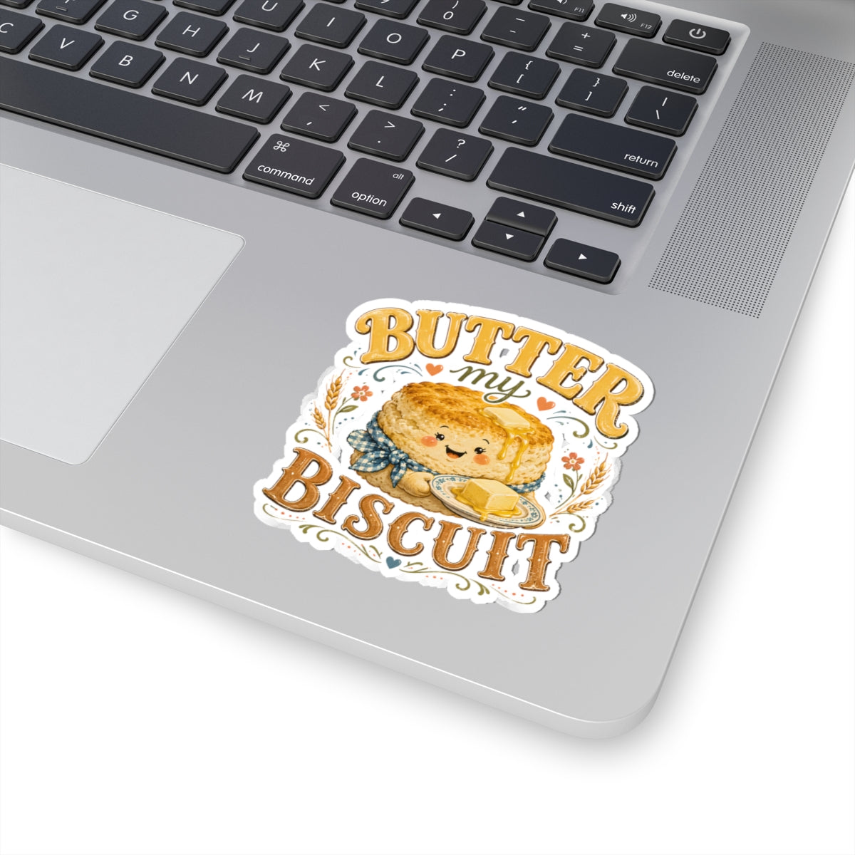 Butter My Biscuit Sticker | Cute Kawaii Biscuit Illustration, Kiss-Cut Vinyl