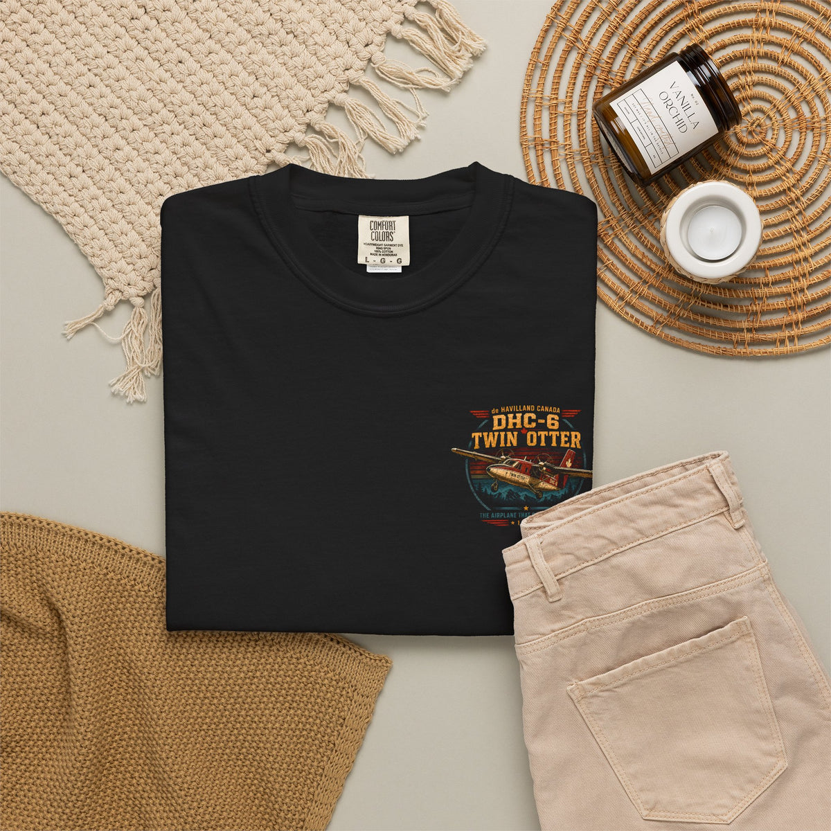 DHC-6 Twin Otter Shirt, Bush Plane Tee, STOL Aviation Shirt, Floatplane Pilot Gift, de Havilland Canada, Alaska Flying, Comfort Colors 1717