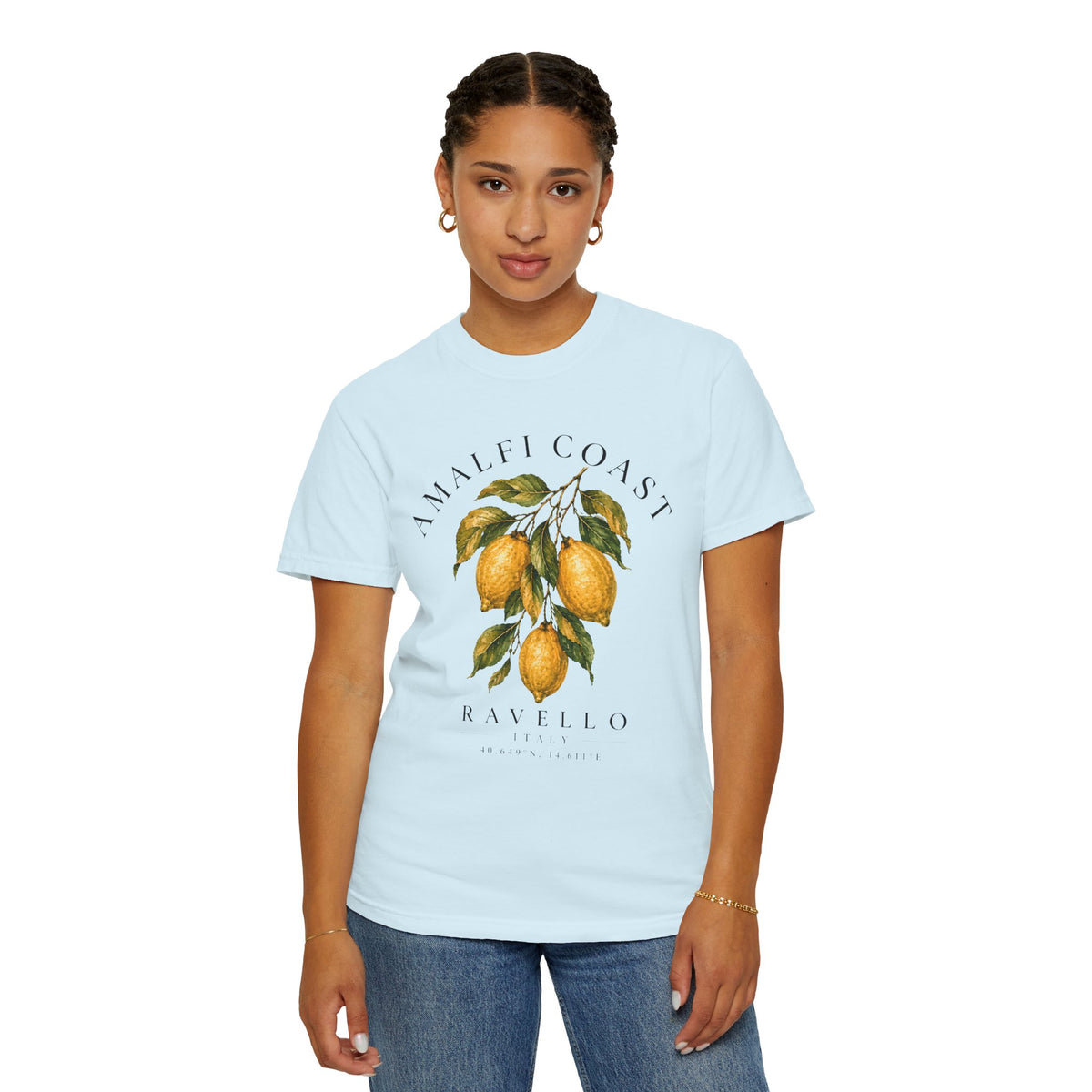 Amalfi Coast Lemon Branch T-shirt | Ravello Botanical Tee