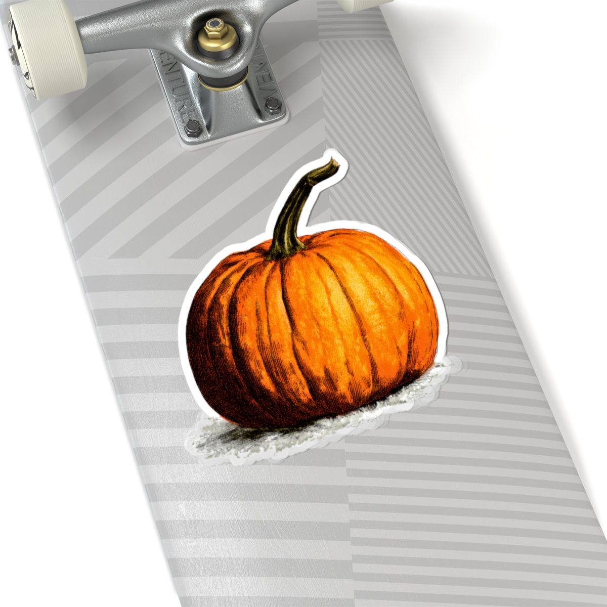Hand-Painted Pumpkin sticker | Kiss-Cut Stickers