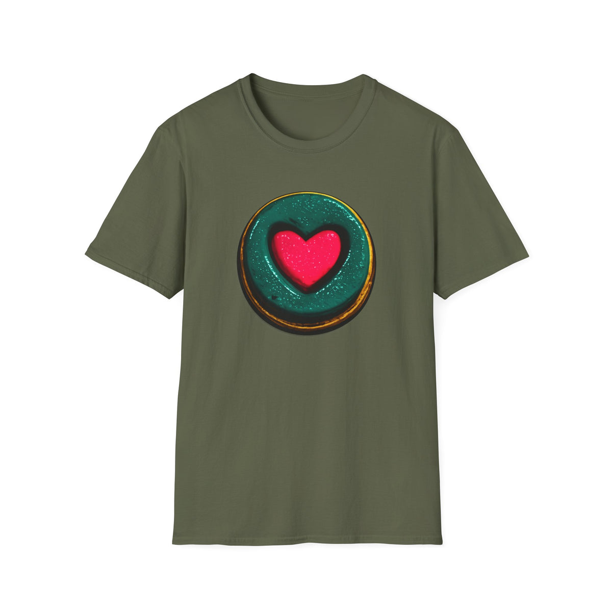 Heart O Shirt, Minimal Heart Graphic Tee, Love Symbol Shirt, Aesthetic Streetwear Tee, Simple Heart Shirt, Colorful Heart Tee