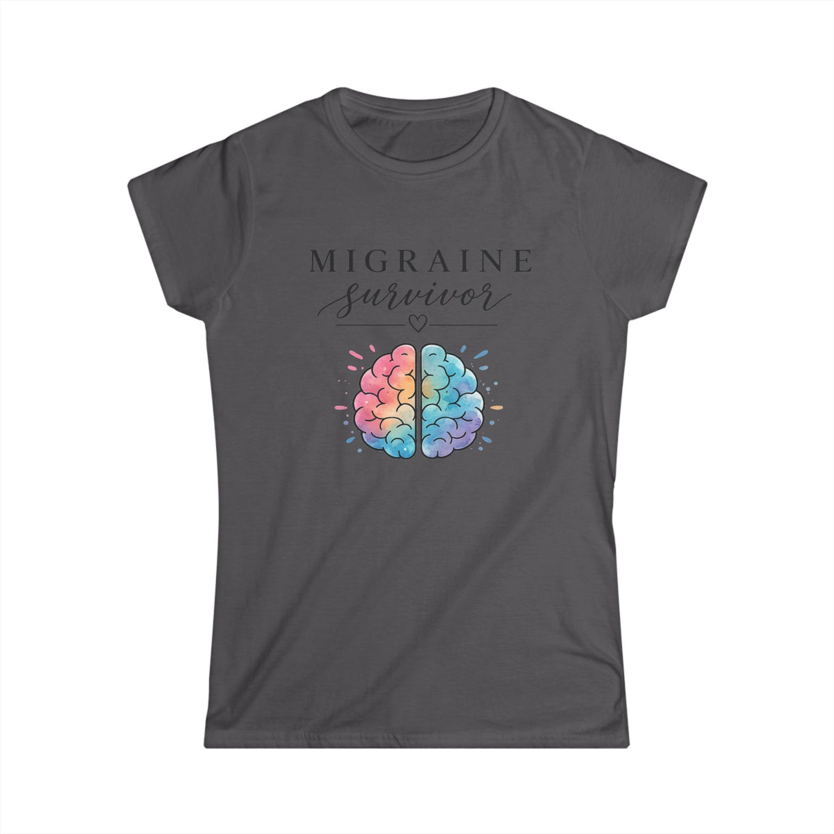 Migraine Survivor Shirt, Chronic Illness Awareness Tee, Spoonie Shirt, Brain Design Tee, Invisible Illness Gift, Migraine Warrior Tee