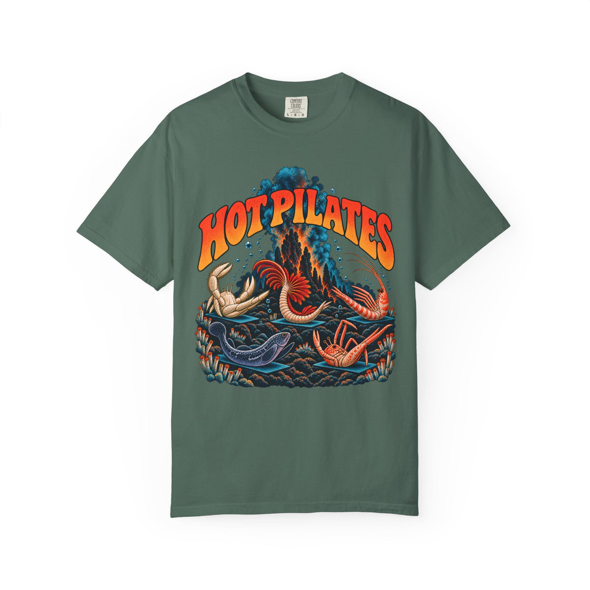 Hot Pilates Shirt, Marine Biology Gift, Funny Ectotherm, Ocean Science Teacher, Deep Sea Animal Graphic T Shirt, Comfort Colors 1717