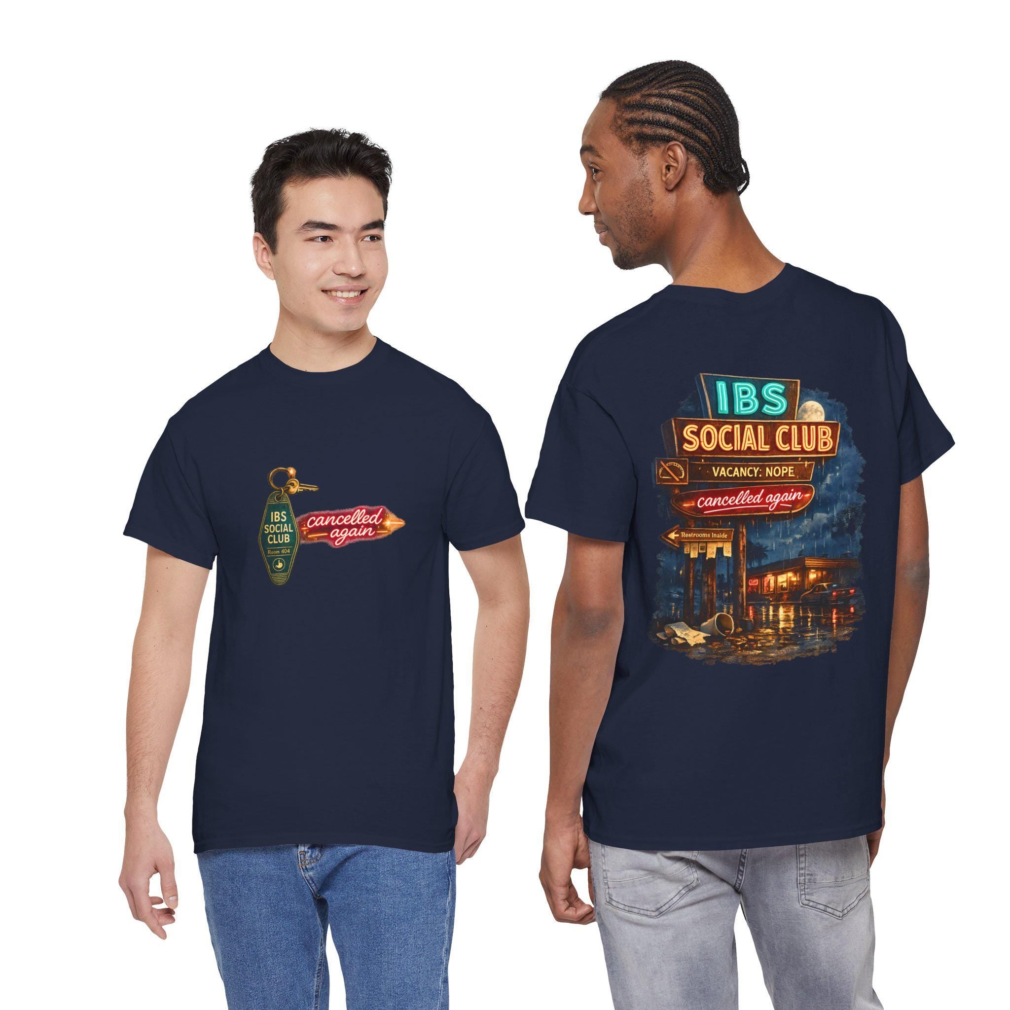 IBS Social Club Shirt, Cancelled Again Retro Motel Graphic Tee