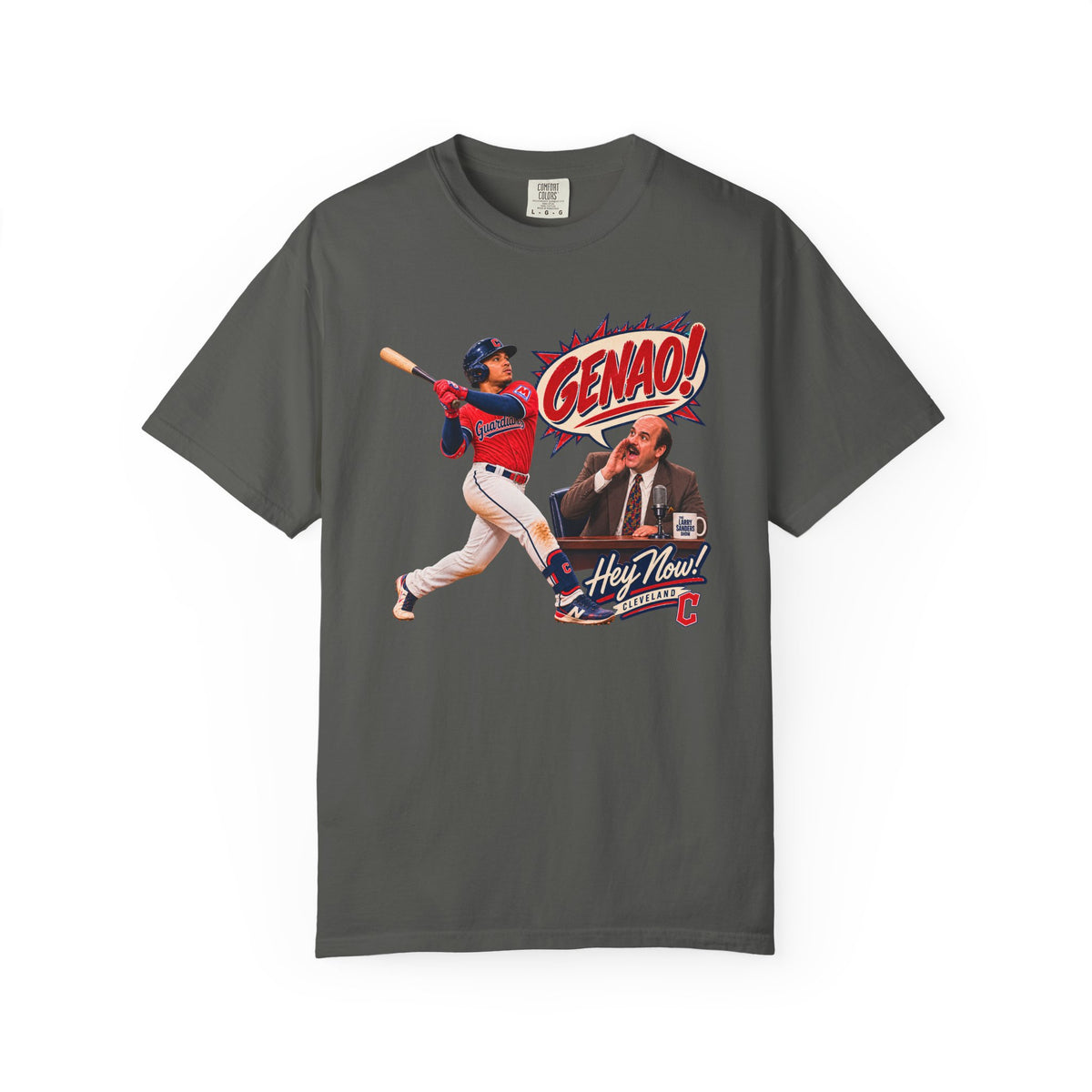 Genao Hey Now Cleveland Baseball Shirt | Hank Kingsley Inspired Guardians Fan Tee | Funny Cleveland Baseball Shirt