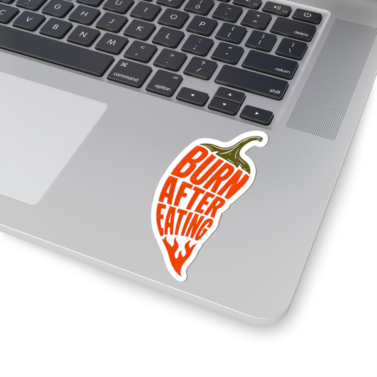 Burn After Eating chili pepper Sticker | spicy food, hot sauce decal