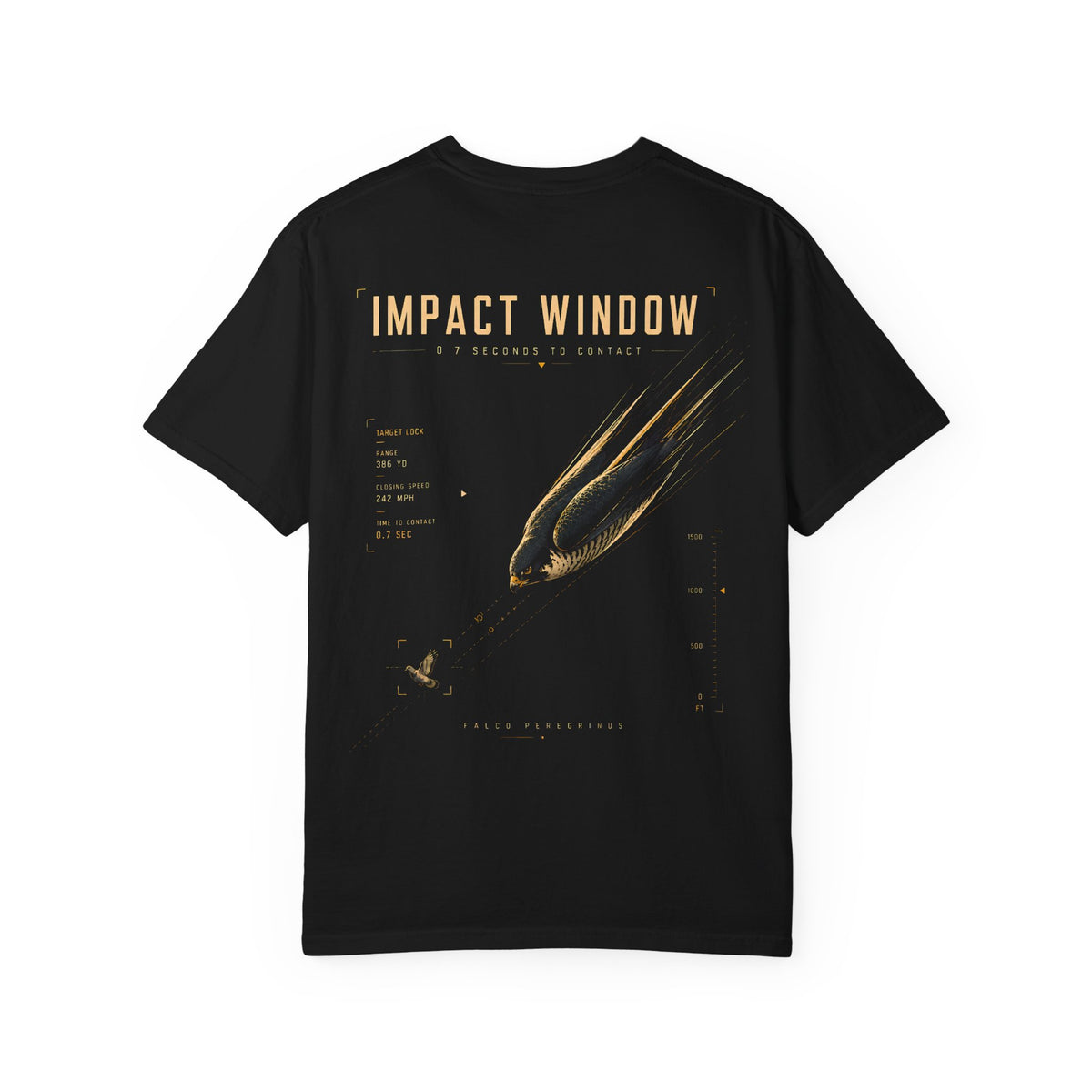 Impact Window Peregrine Falcon Shirt | Flight Deck Series | Falcon Stoop Graphic Tee