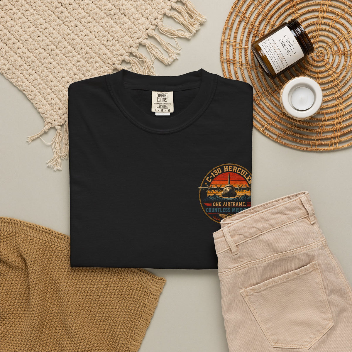 C-130 Hercules Flight Deck military aviation T-shirt product image 5