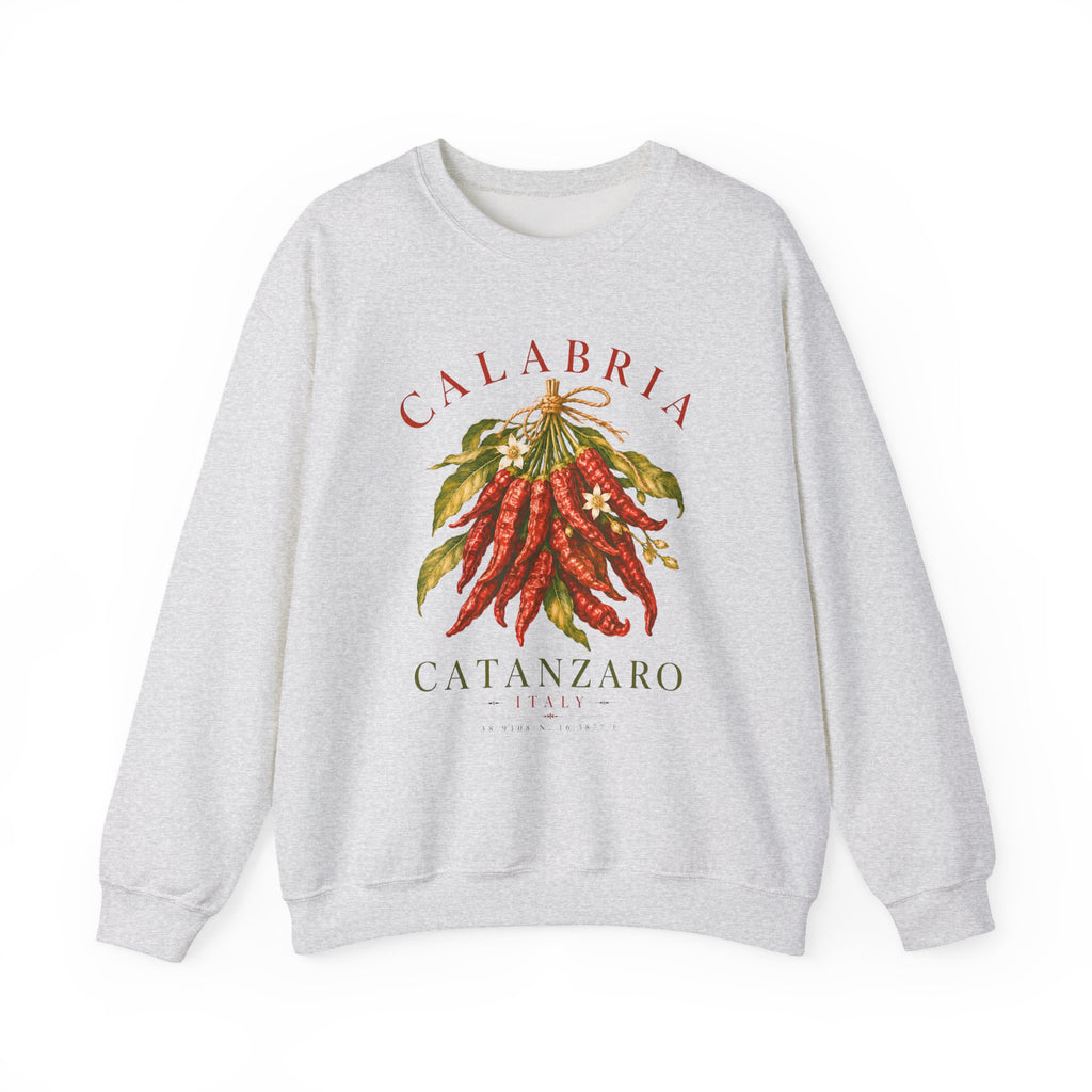 Calabria Catanzaro Sweatshirt, Vintage Italian Chili Pepper Crewneck, Italian Heritage Sweatshirt, Calabria Gift, Cozy Unisex Pullover