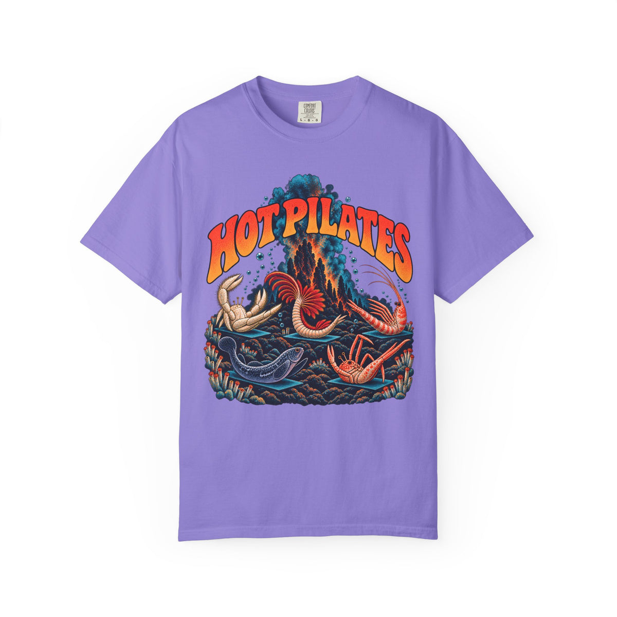 Hot Pilates Shirt, Marine Biology Gift, Funny Ectotherm, Ocean Science Teacher, Deep Sea Animal Graphic T Shirt, Comfort Colors 1717