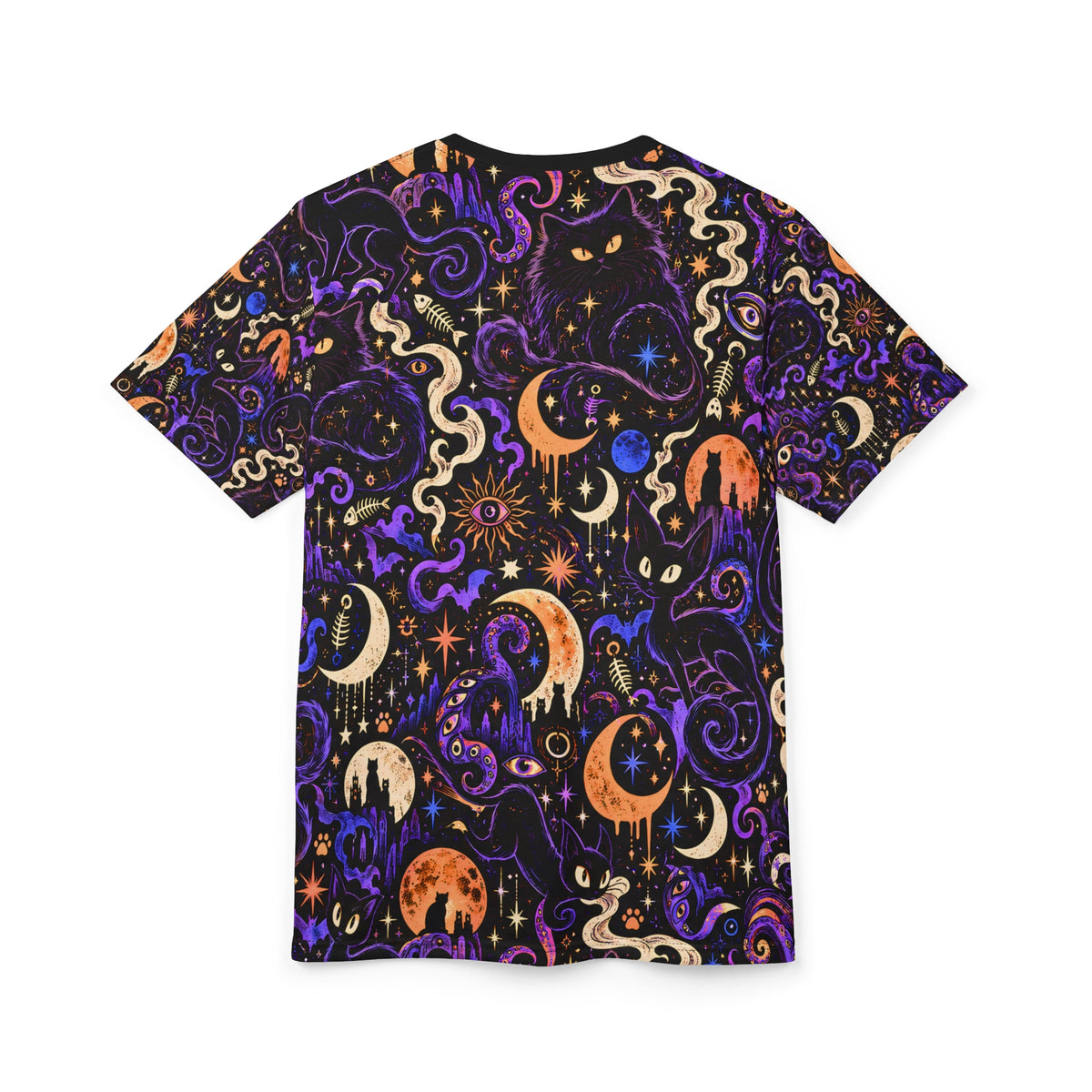 The Cats of Ulthar Literary Horror All Over Print Shirt | Lovecraft Inspired Gothic Cat Tee