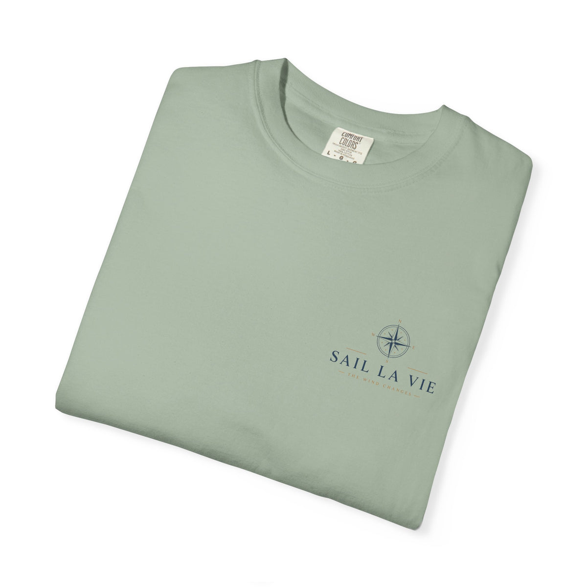 Sail La Vie Coastal Shirt, Vintage Sailboat Tee, Nautical Compass Graphic, Yacht Club Style Comfort Colors Tee