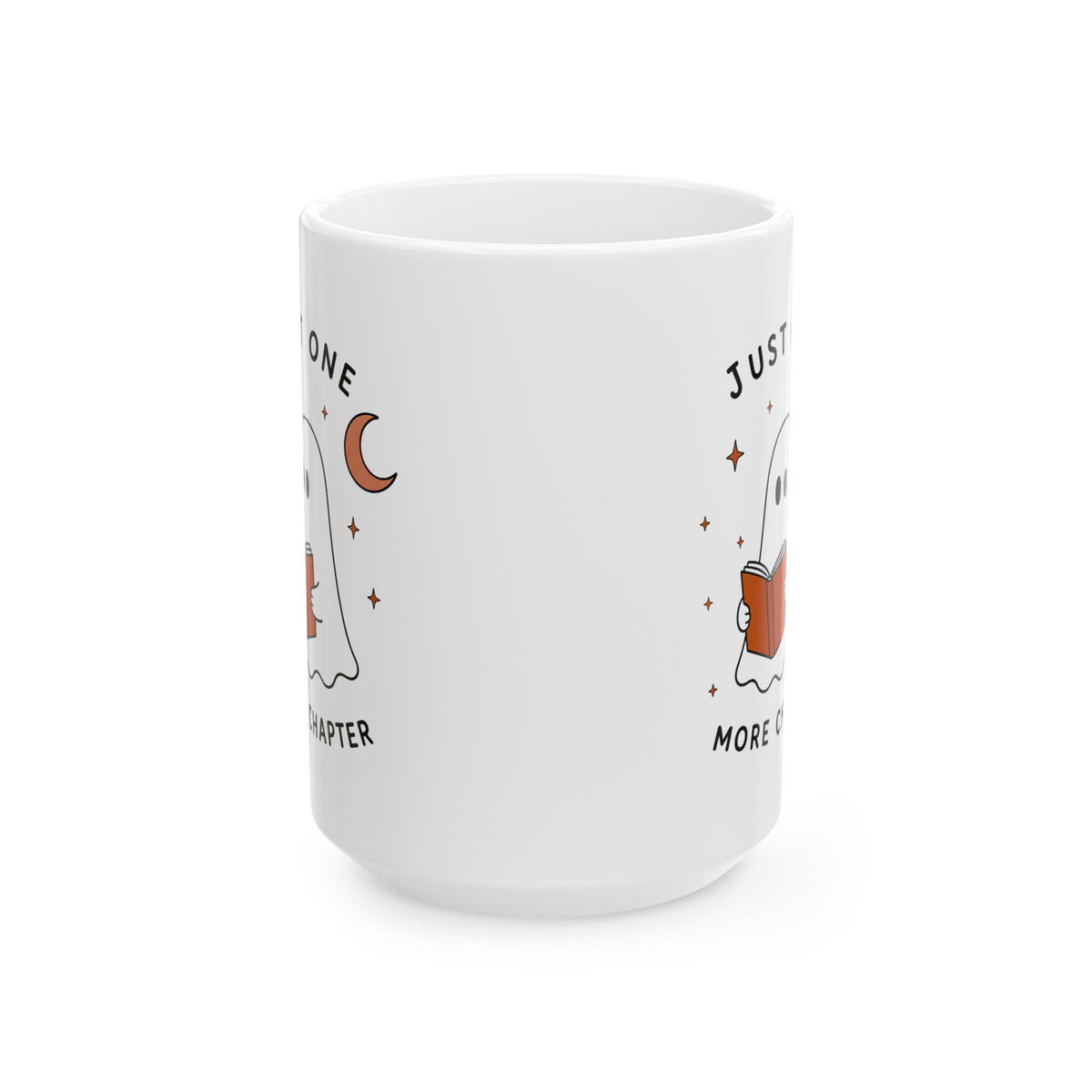 Cute Ghost Reading Mug | Just One More Chapter Ceramic Mug