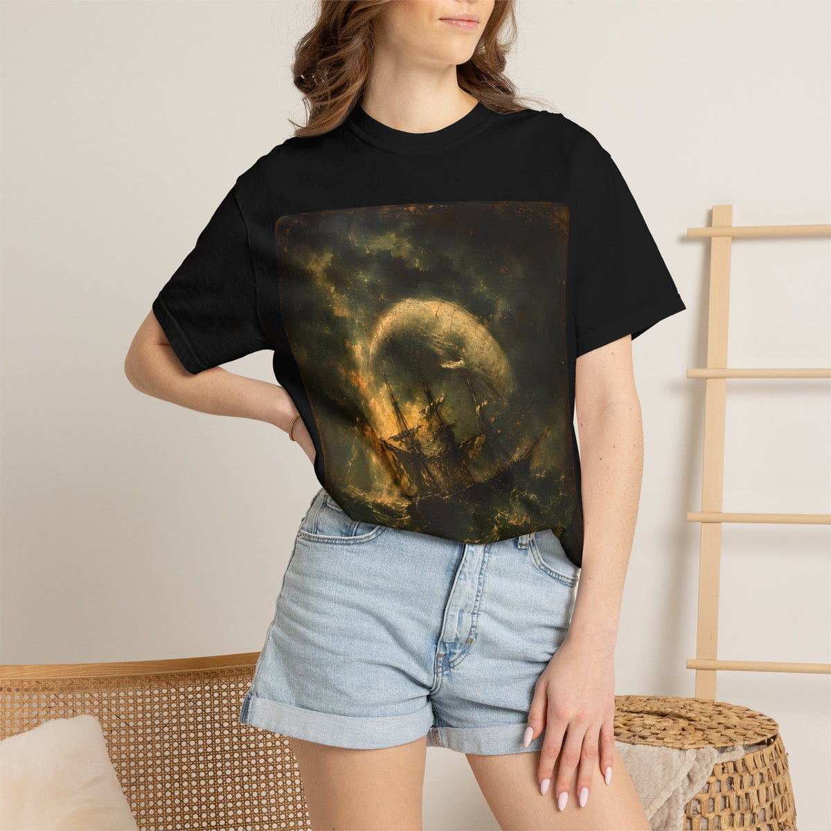 The Spouter-Inn Shirt | Moby-Dick Inspired Maritime Art Tee | Vintage Whale & Whaling Ship Graphic | Literary Ocean Adventure Shirt