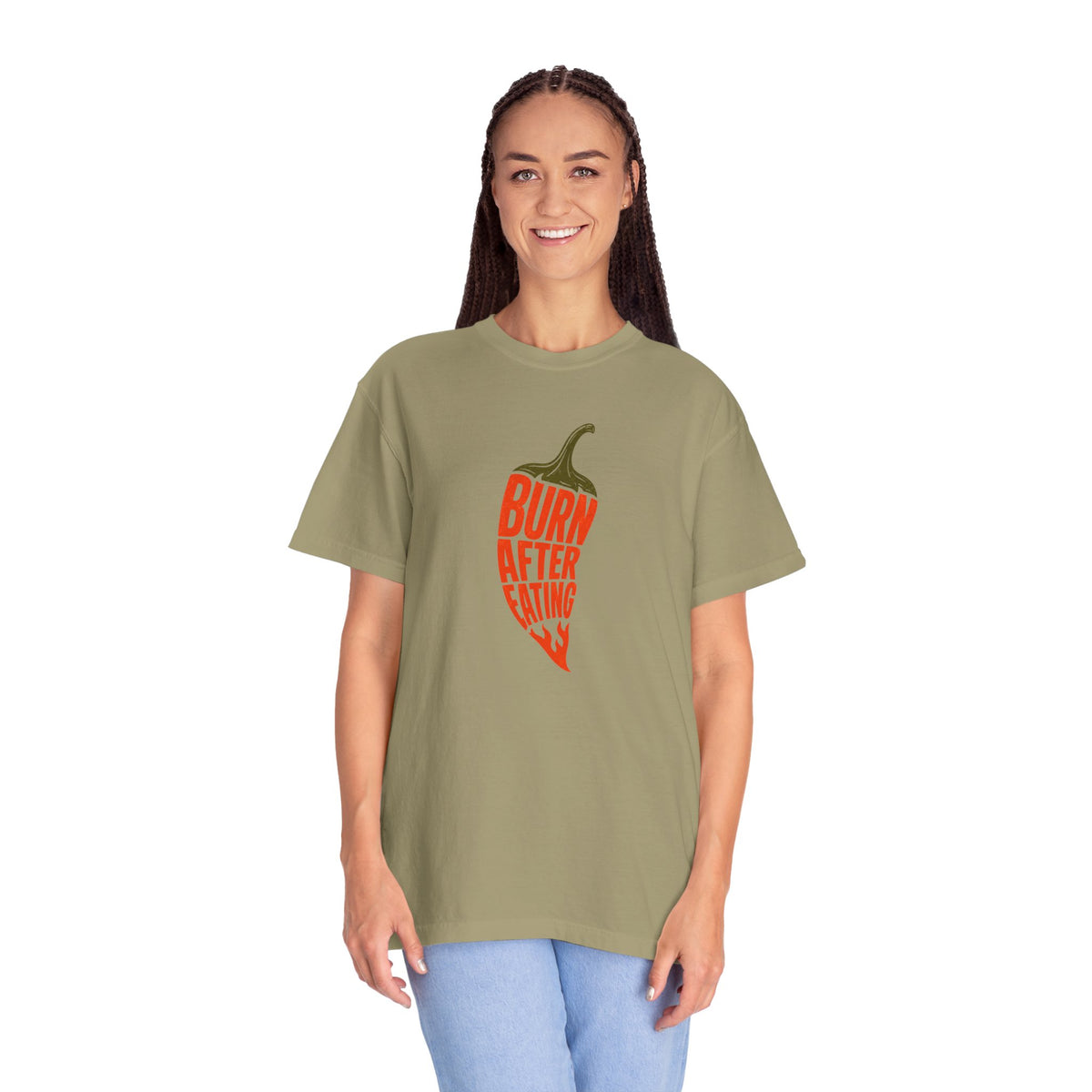 Burn After Eating chili pepper T-Shirt | Spicy Food Graphic