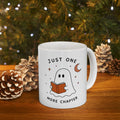 Cute Ghost Reading Mug | Just One More Chapter Ceramic Mug