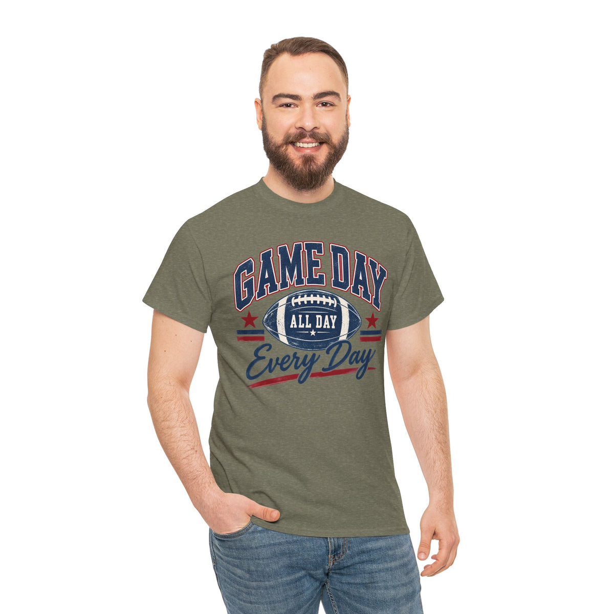 Game Day All Day Every Day Tee | Football Graphic Shirt