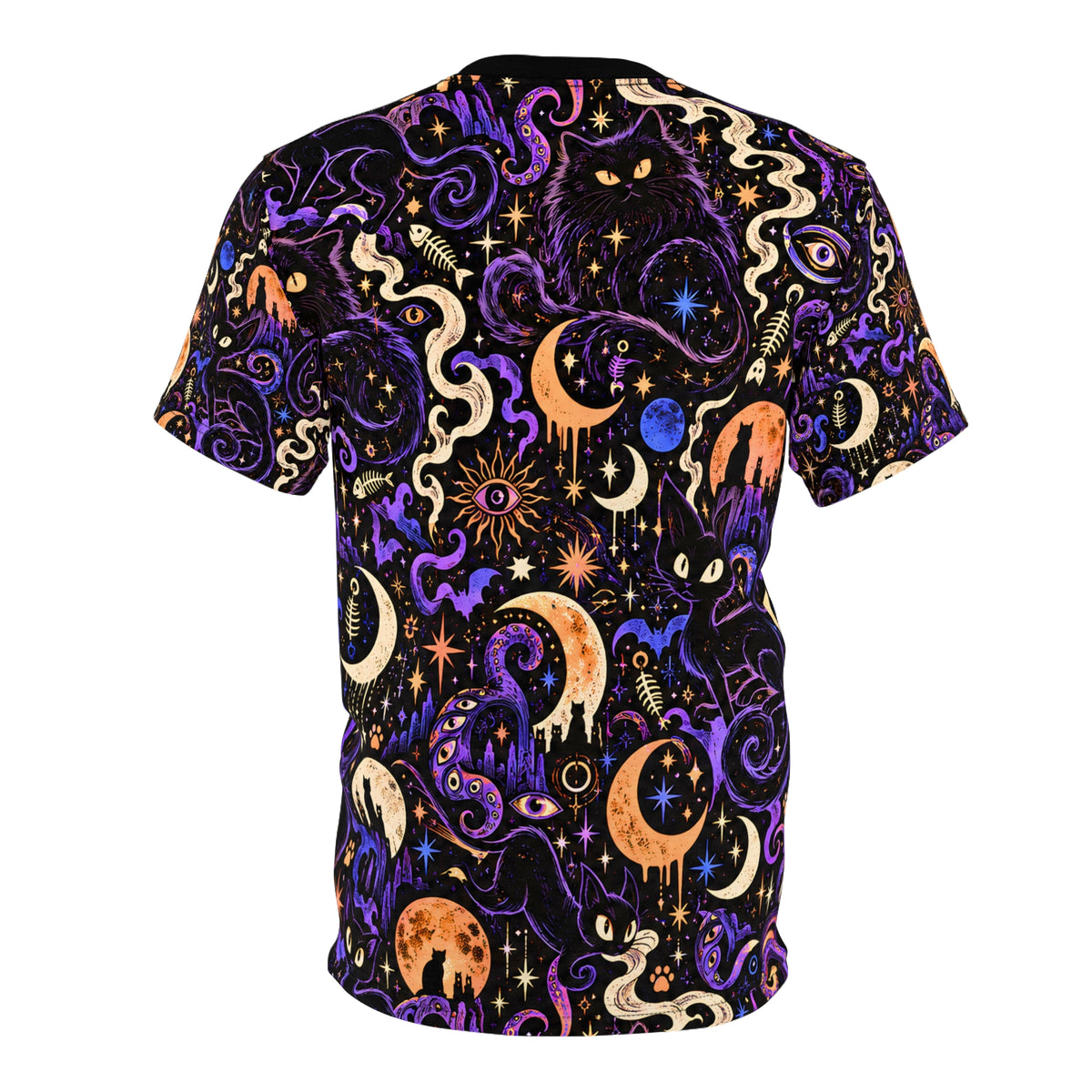 The Cats of Ulthar Literary Horror All Over Print Shirt | Lovecraft Inspired Gothic Cat Tee