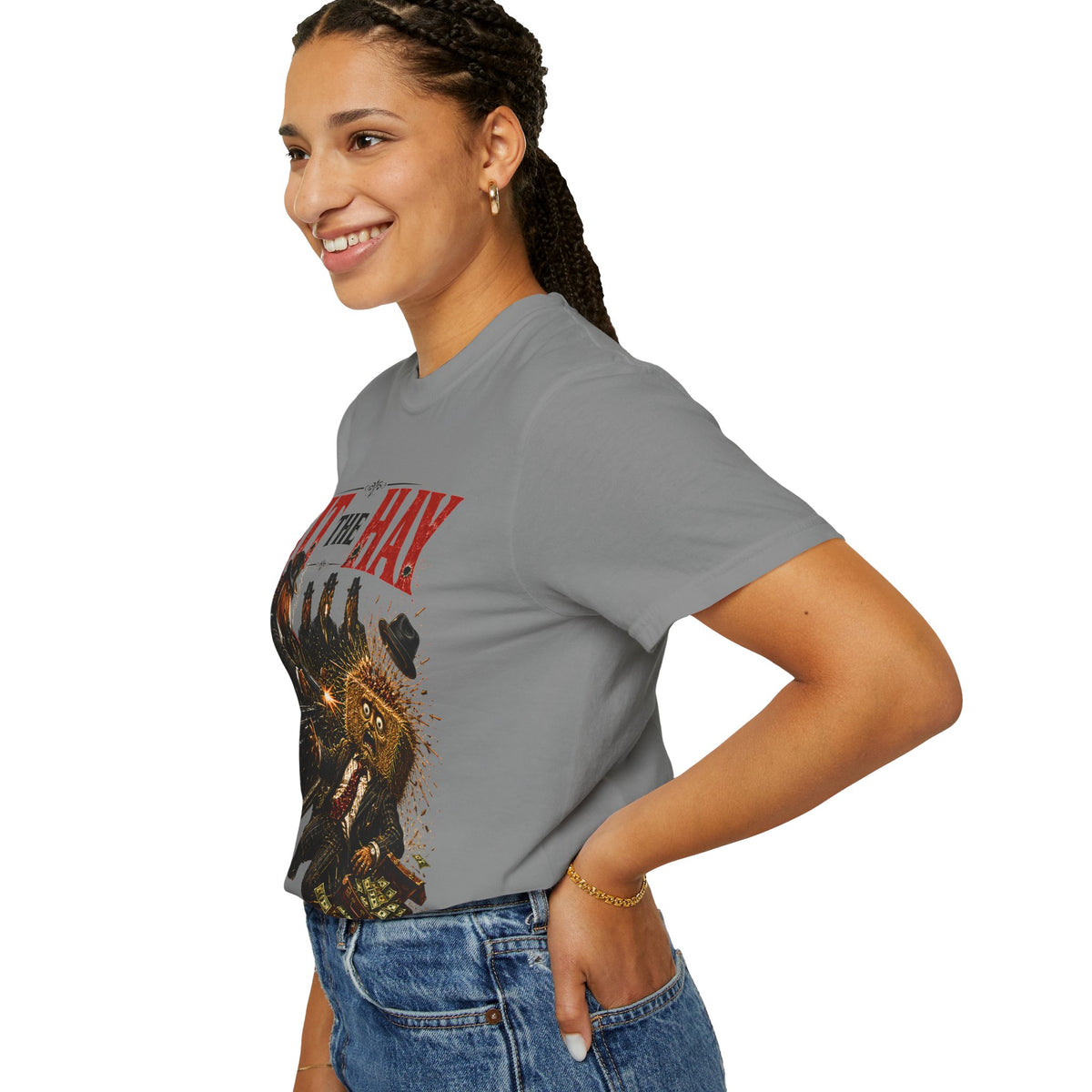 Hit The Hay Shirt, Horse Mafia Funny Tee, He Took It Literally, Mob Movie Parody Shirt, Horse Humor Graphic Tee, Funny Western Gangster Gift