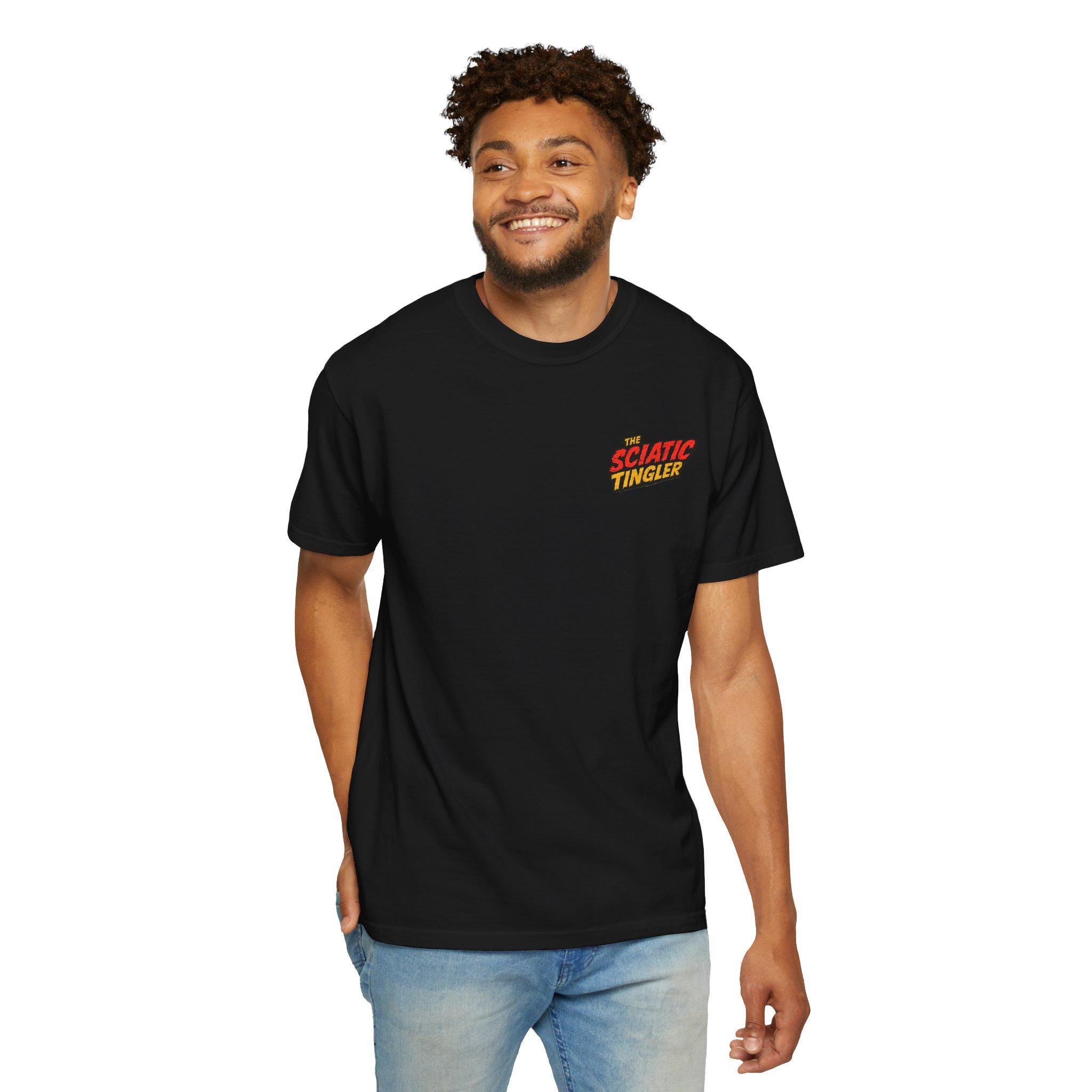 Sciatic Tingler Shirt | Vintage Horror Sciatica Tee, Chronic Pain Apparel
