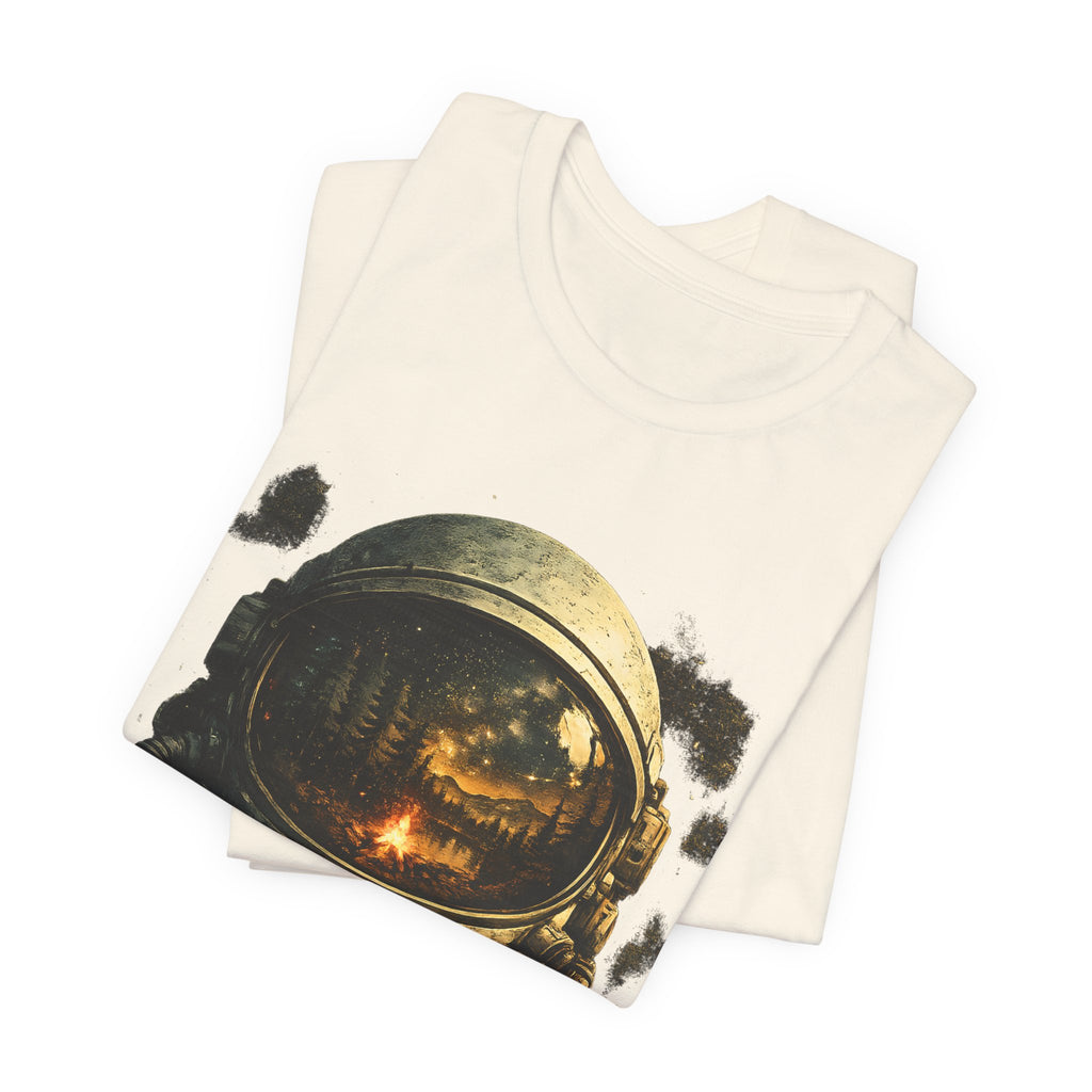 Signal Lost Astronaut Shirt, Camping Space Tee, Nature Escape Graphic, Cosmic Wilderness Stargazing Outdoor Shirt
