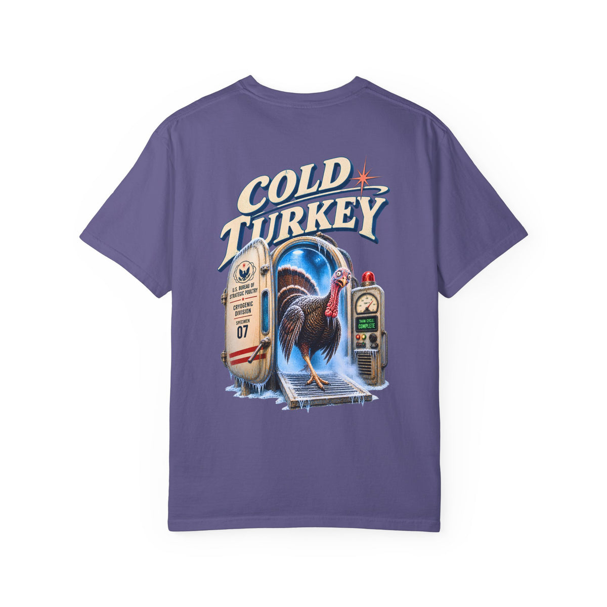 Cold Turkey Cryogenic Experiment Shirt, Funny Turkey Graphic Tee, Retro Sci Fi Thanksgiving Shirt, Weird Turkey T Shirt, Vintage Science Tee